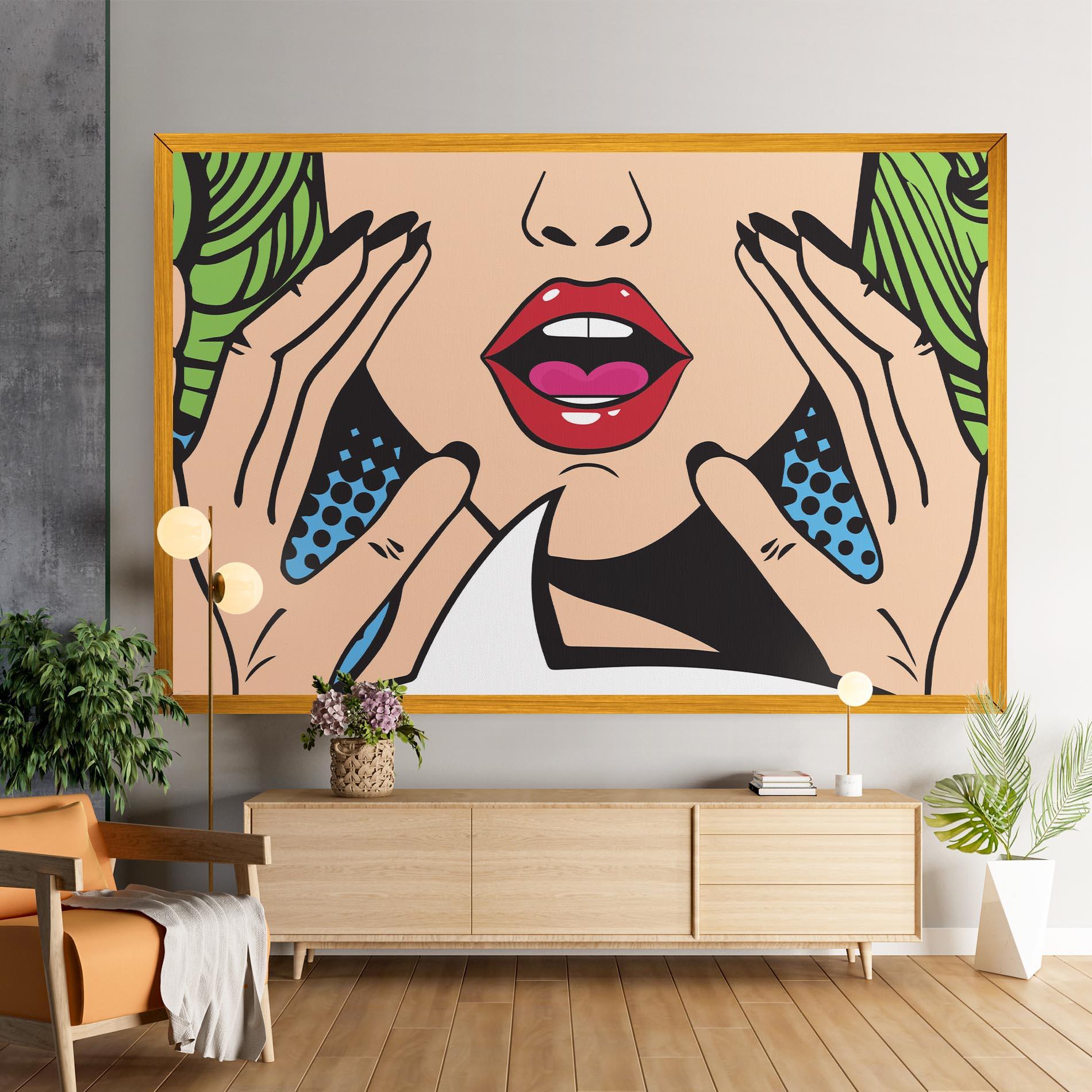 Tablou Canvas Speaking Pop Art mockup 9