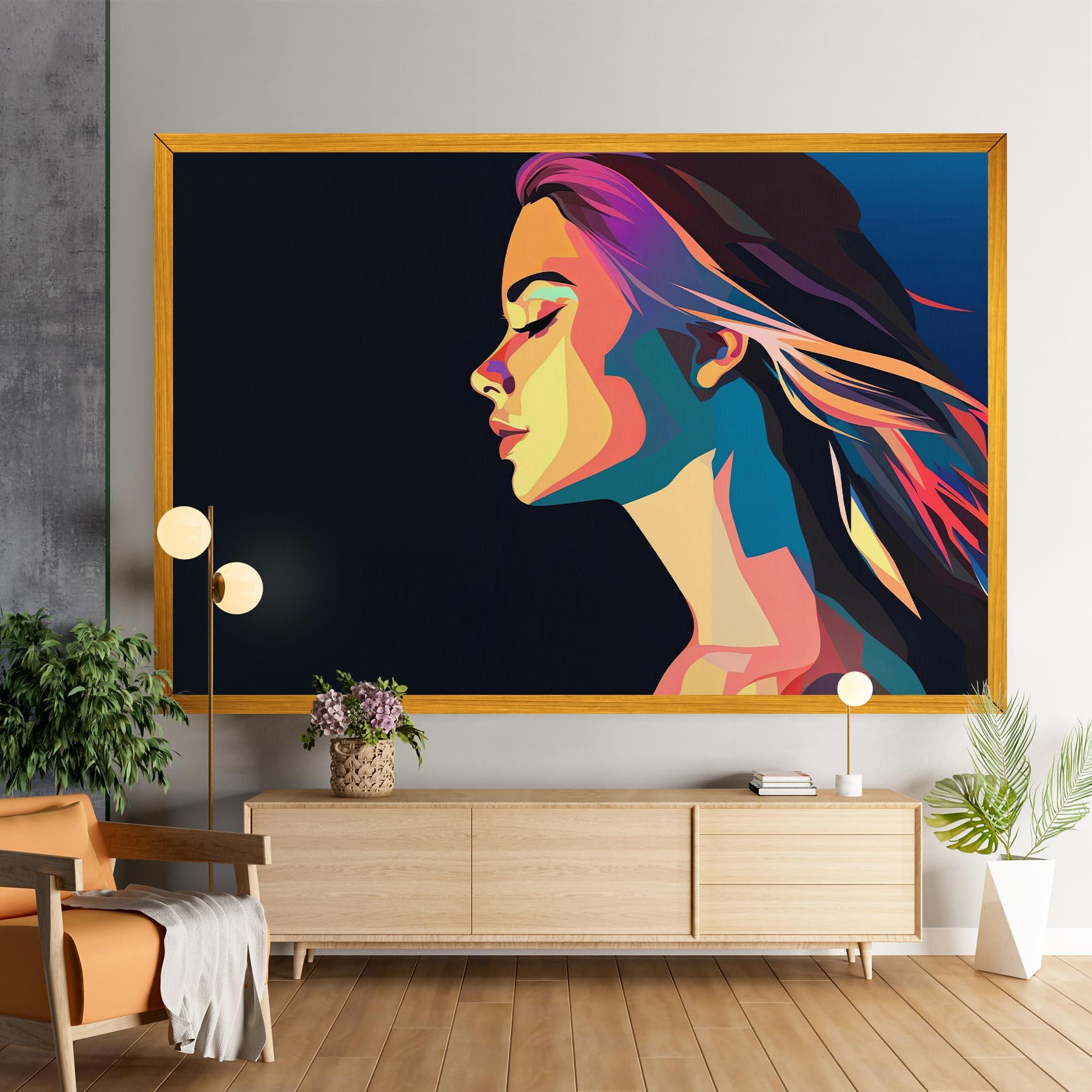 Tablou Canvas Worm Pop Light mockup 9