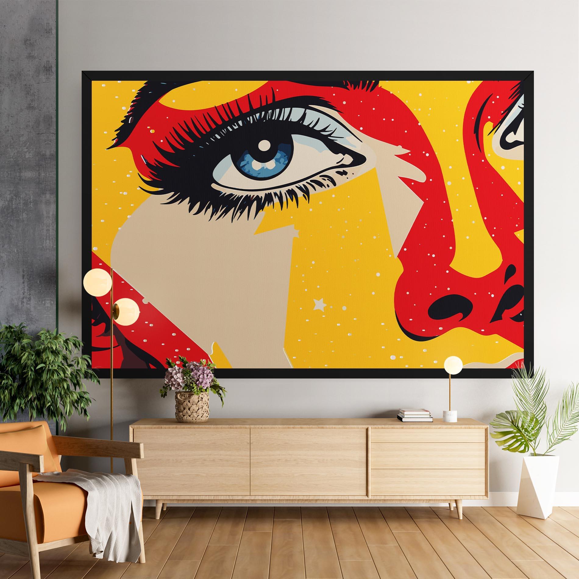 Tablou Canvas Blue Pop Eye mockup 9