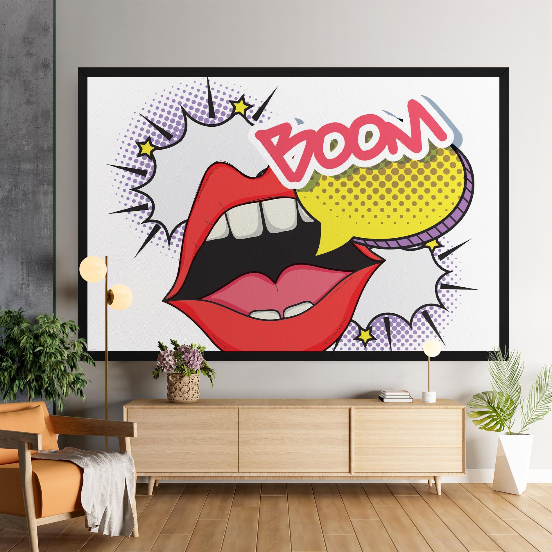 Tablou Canvas Boom Pop Art mockup 9