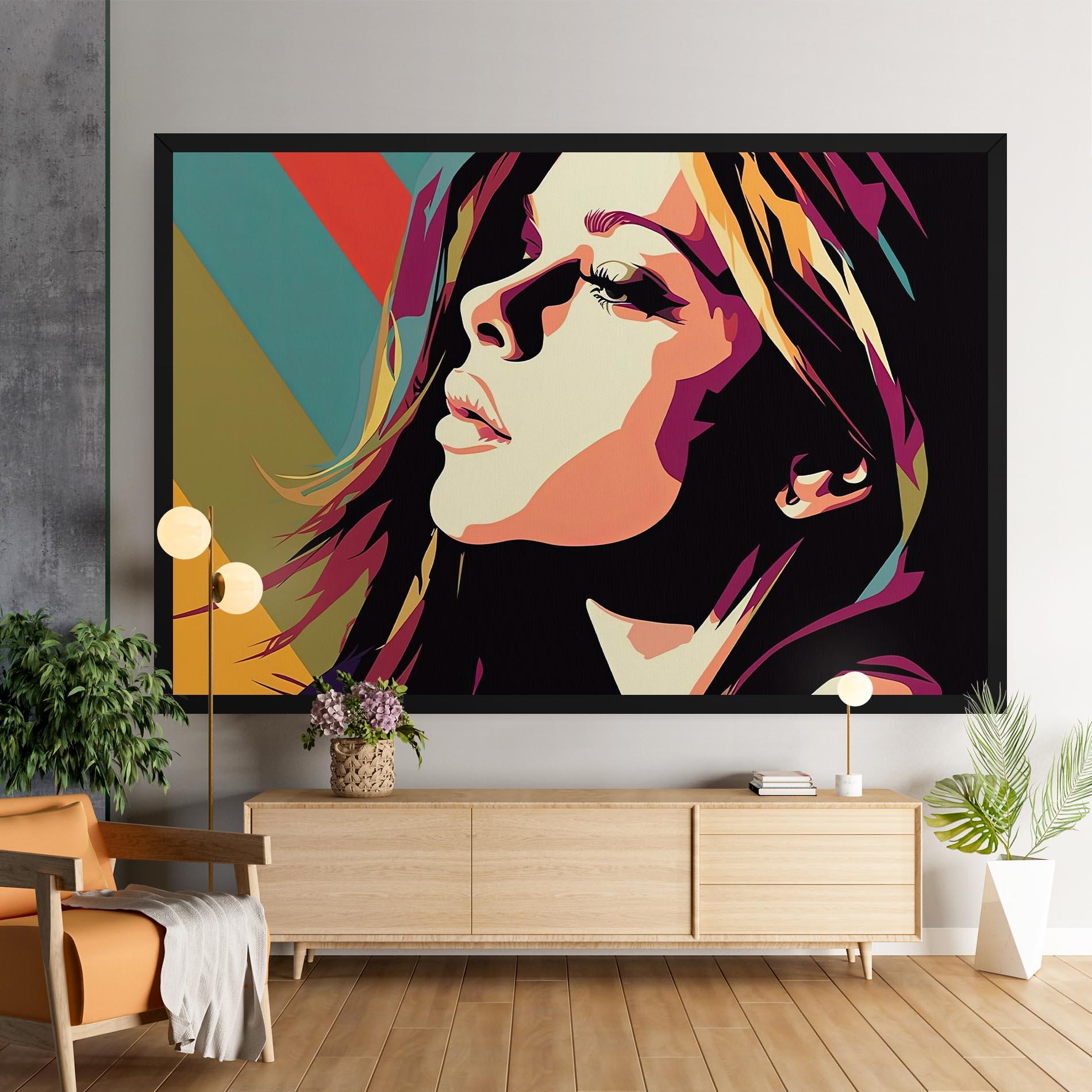 Tablou Canvas Cream Pop Art mockup 9
