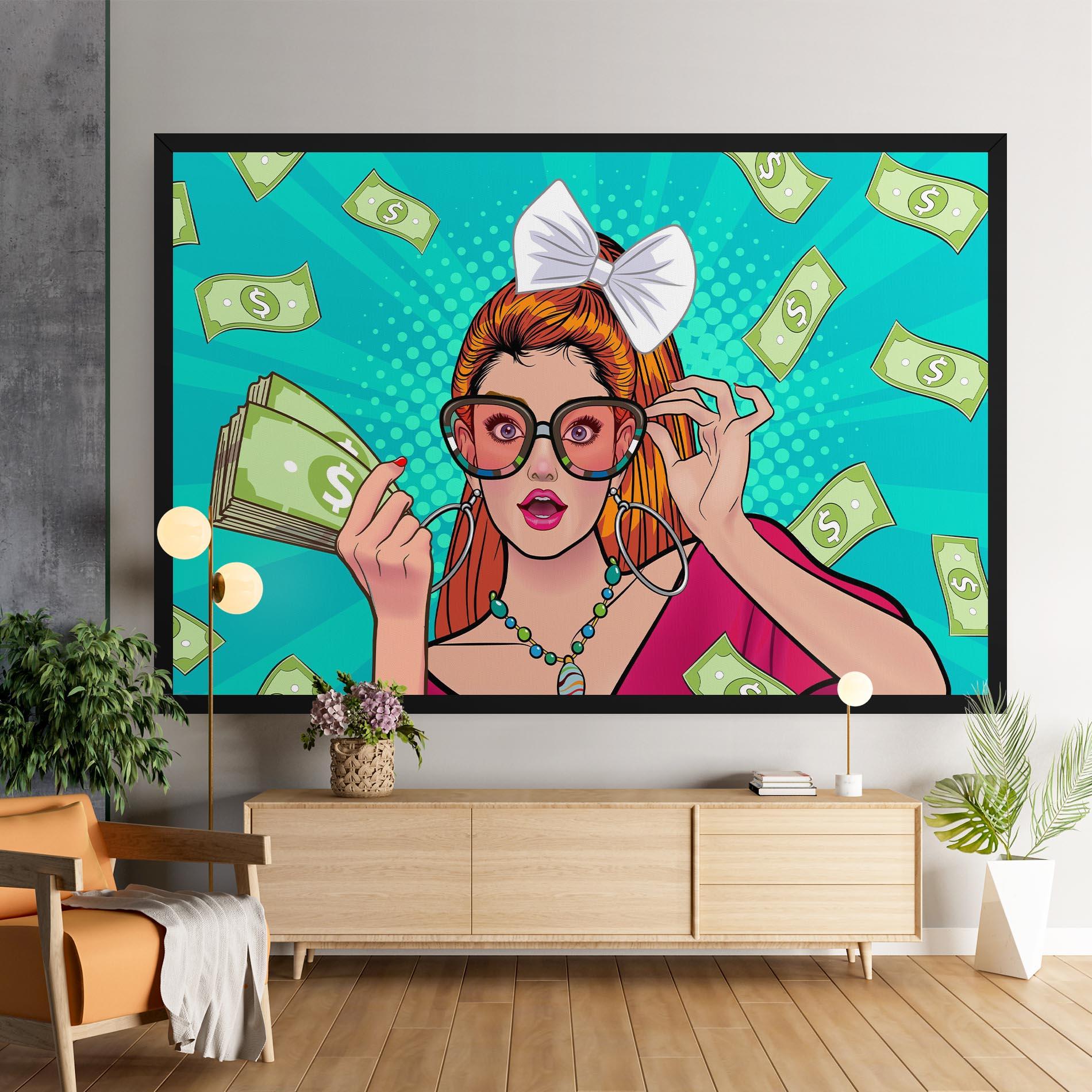 Tablou Canvas Money Pop Art mockup 9