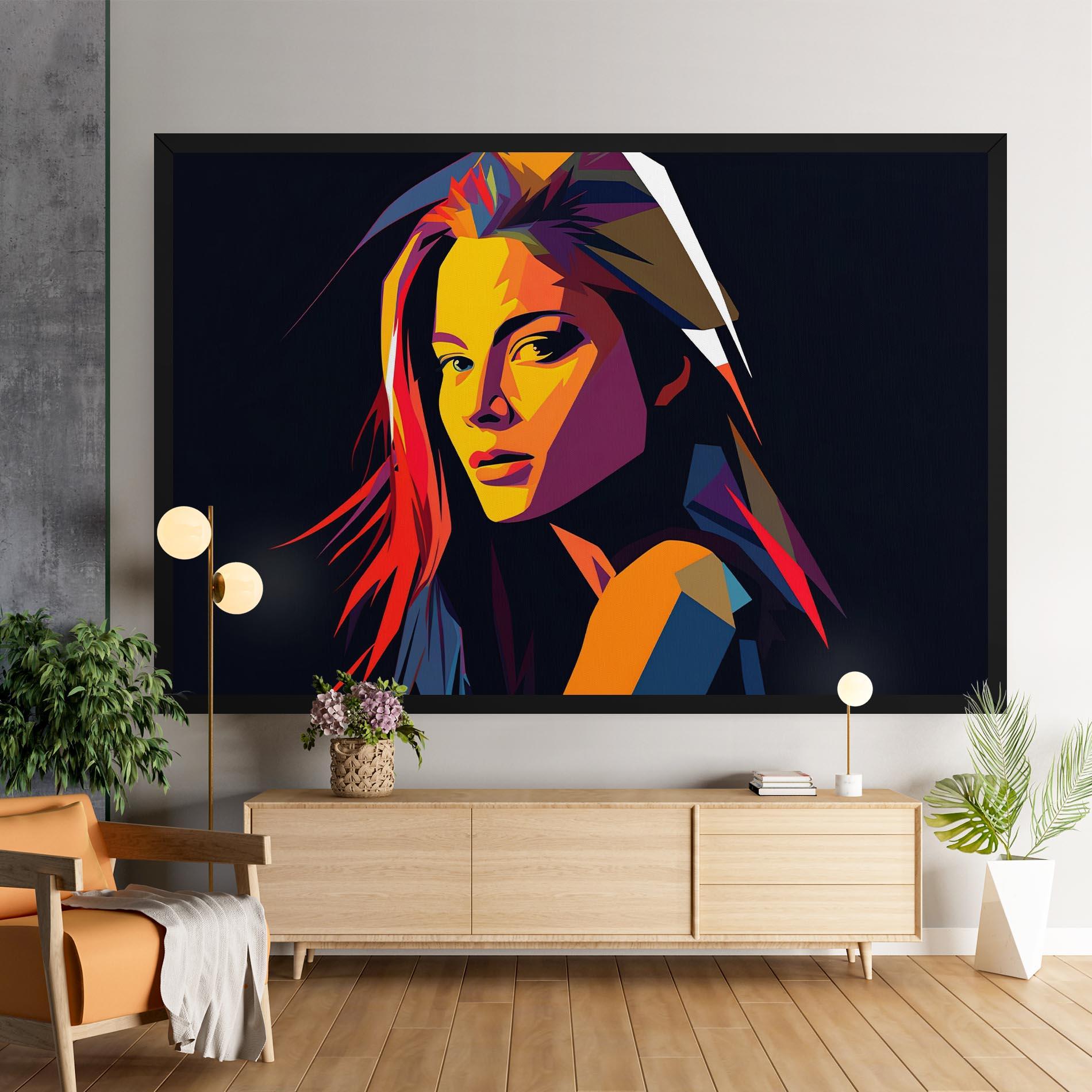 Tablou Canvas Orange Pop Light mockup 9