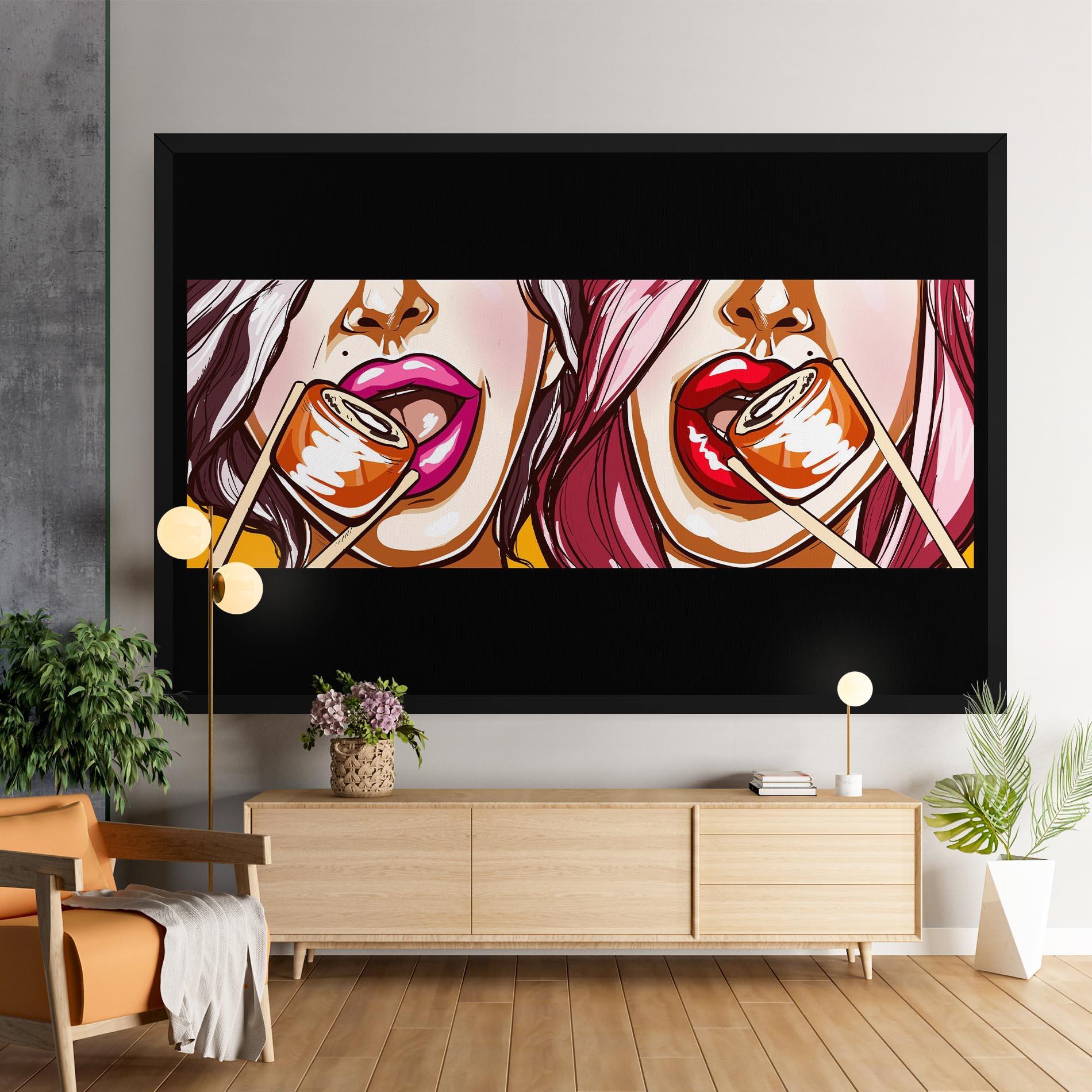 Tablou Canvas Pop Art Sushi mockup 9