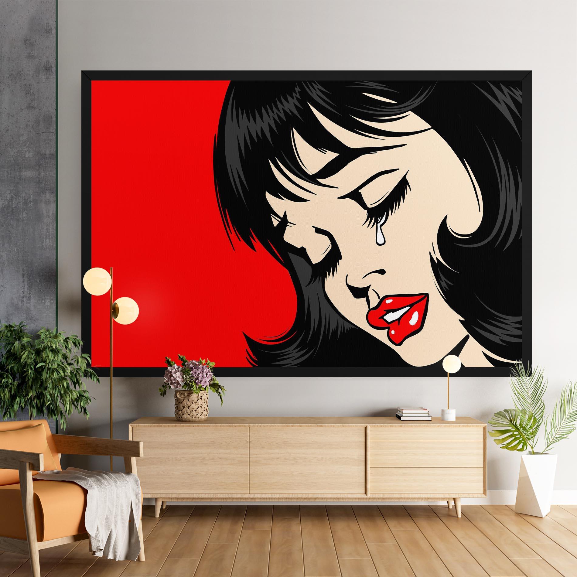 Tablou Canvas Pop Crying mockup 9