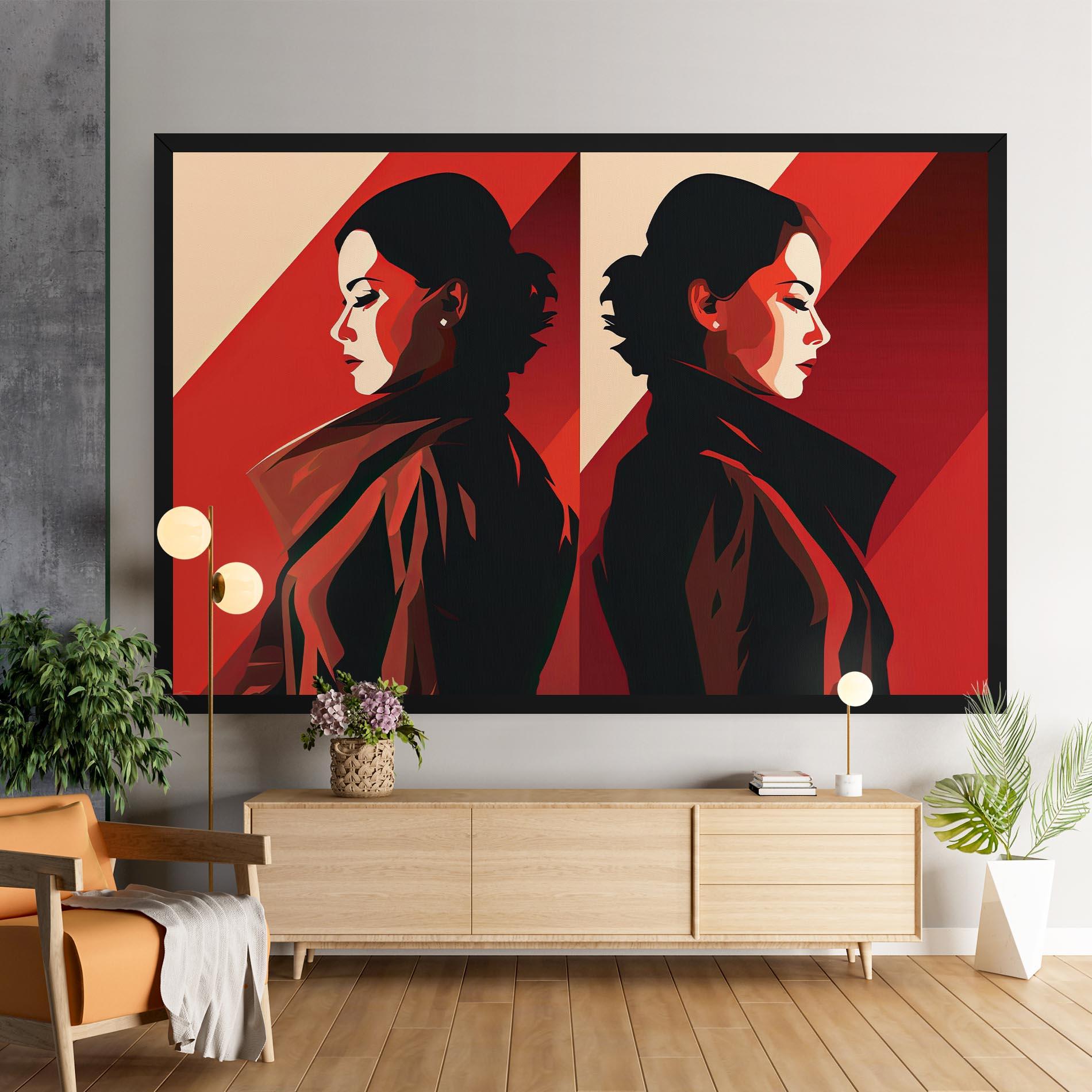 Tablou Canvas Pop Outfit Lady mockup 9