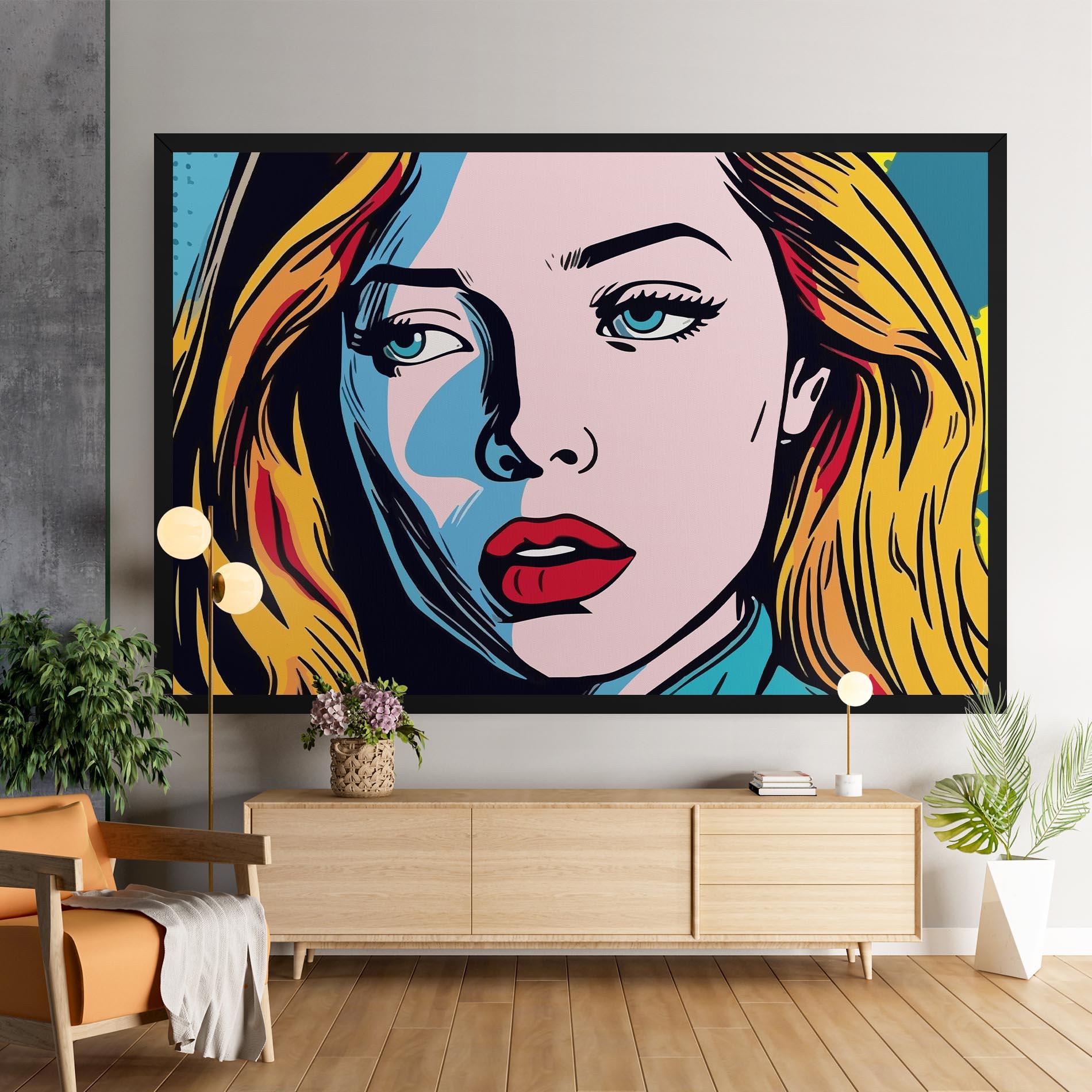 Tablou Canvas Pop Woman Art mockup 9
