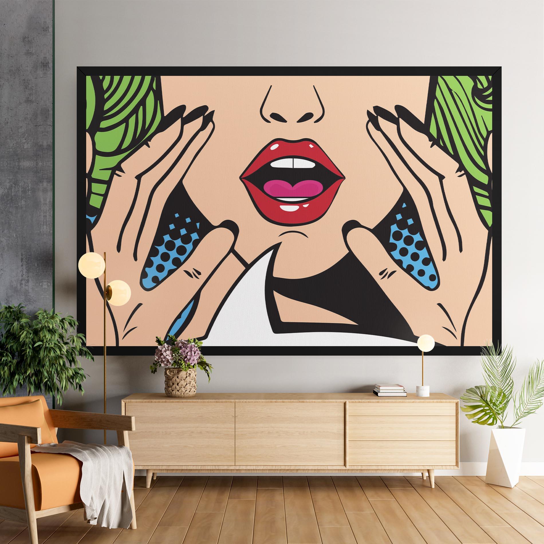 Tablou Canvas Speaking Pop Art mockup 9