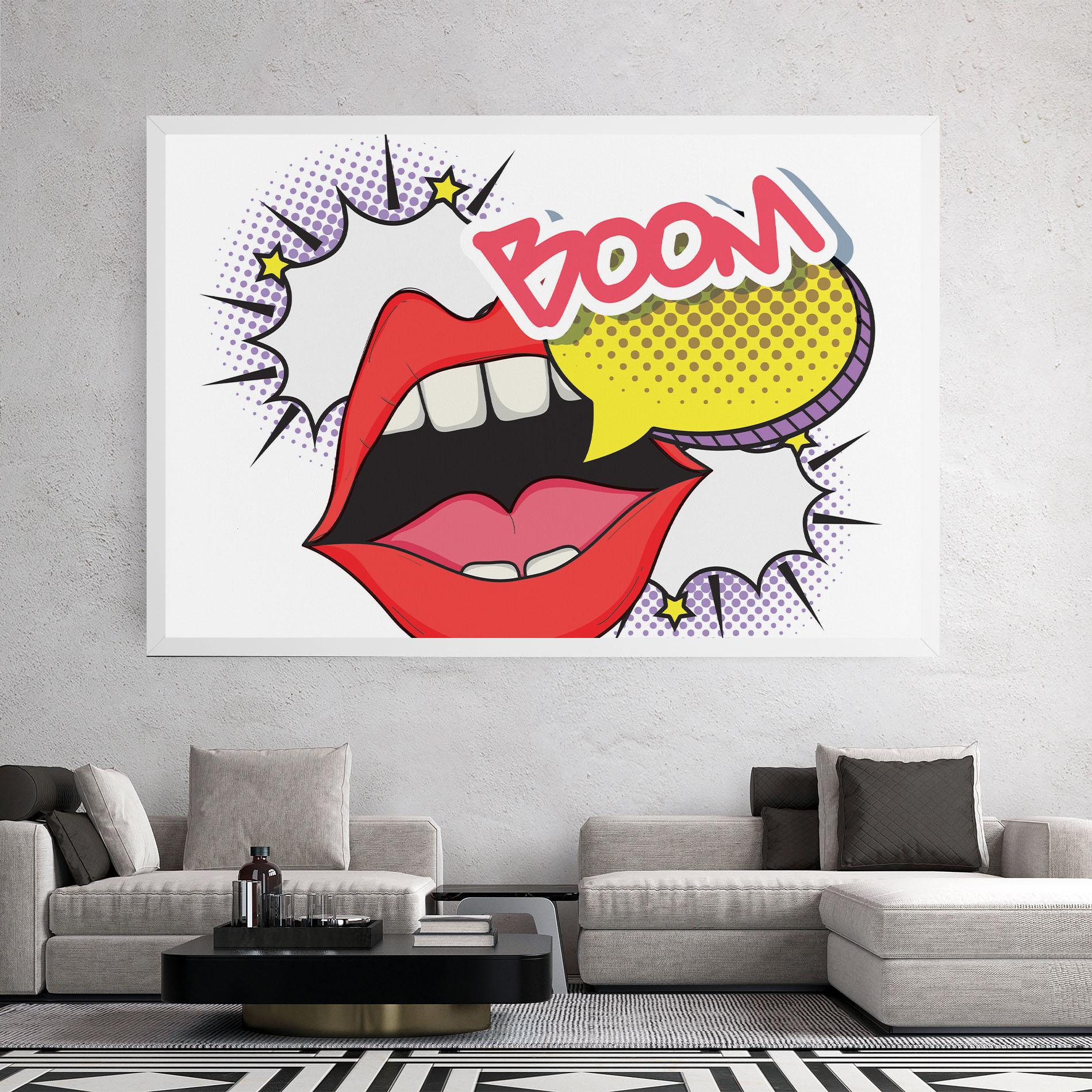 Tablou Canvas Boom Pop Art mockup 2