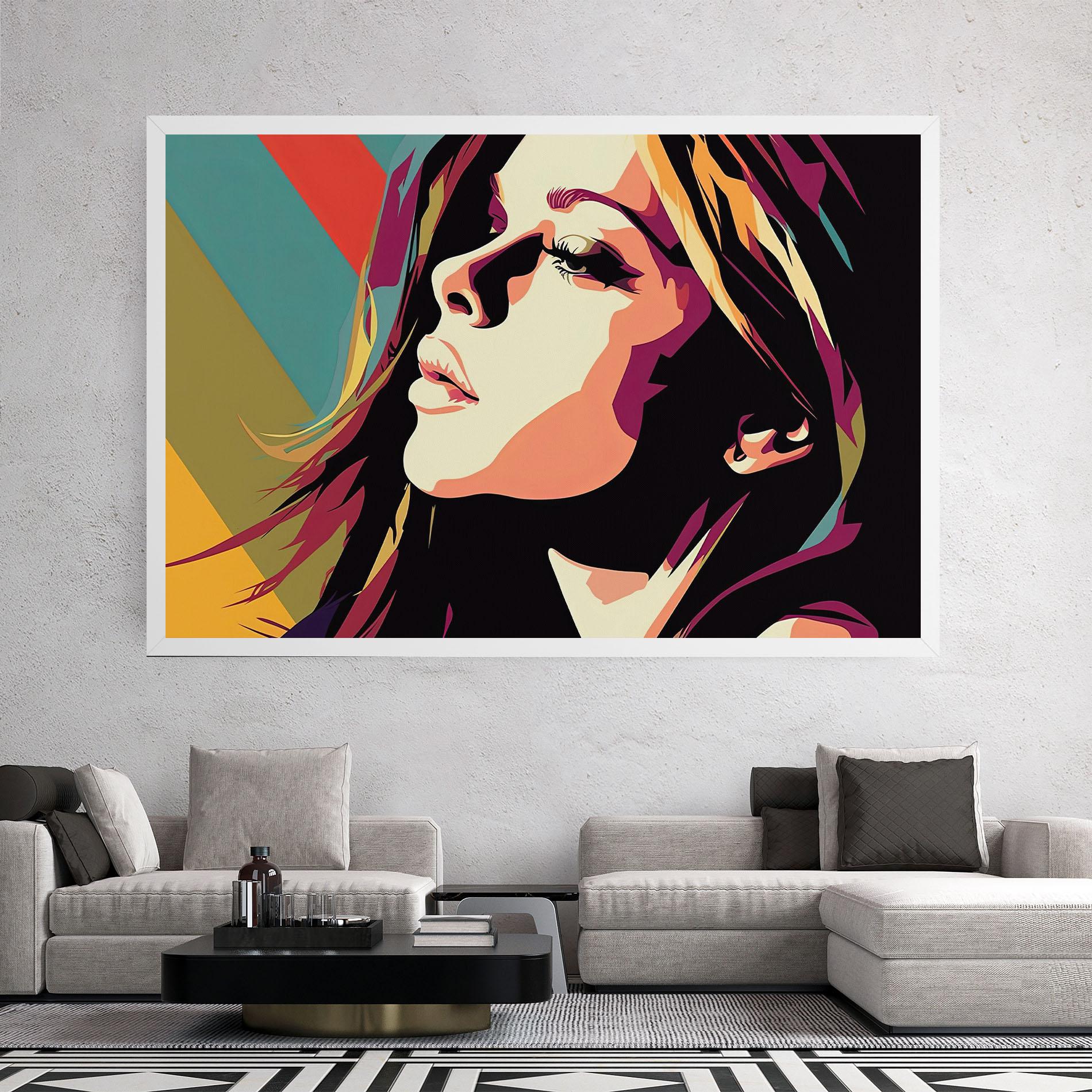 Tablou Canvas Cream Pop Art mockup 2
