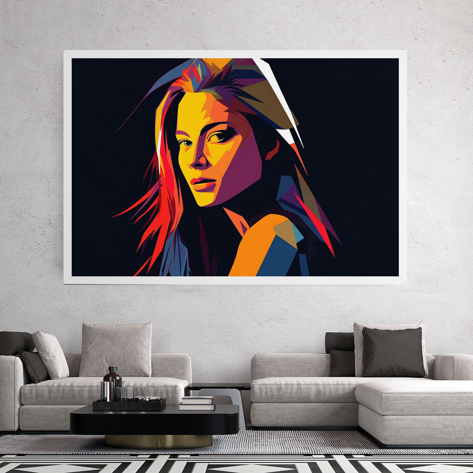 Tablou Canvas Orange Pop Light mockup 2