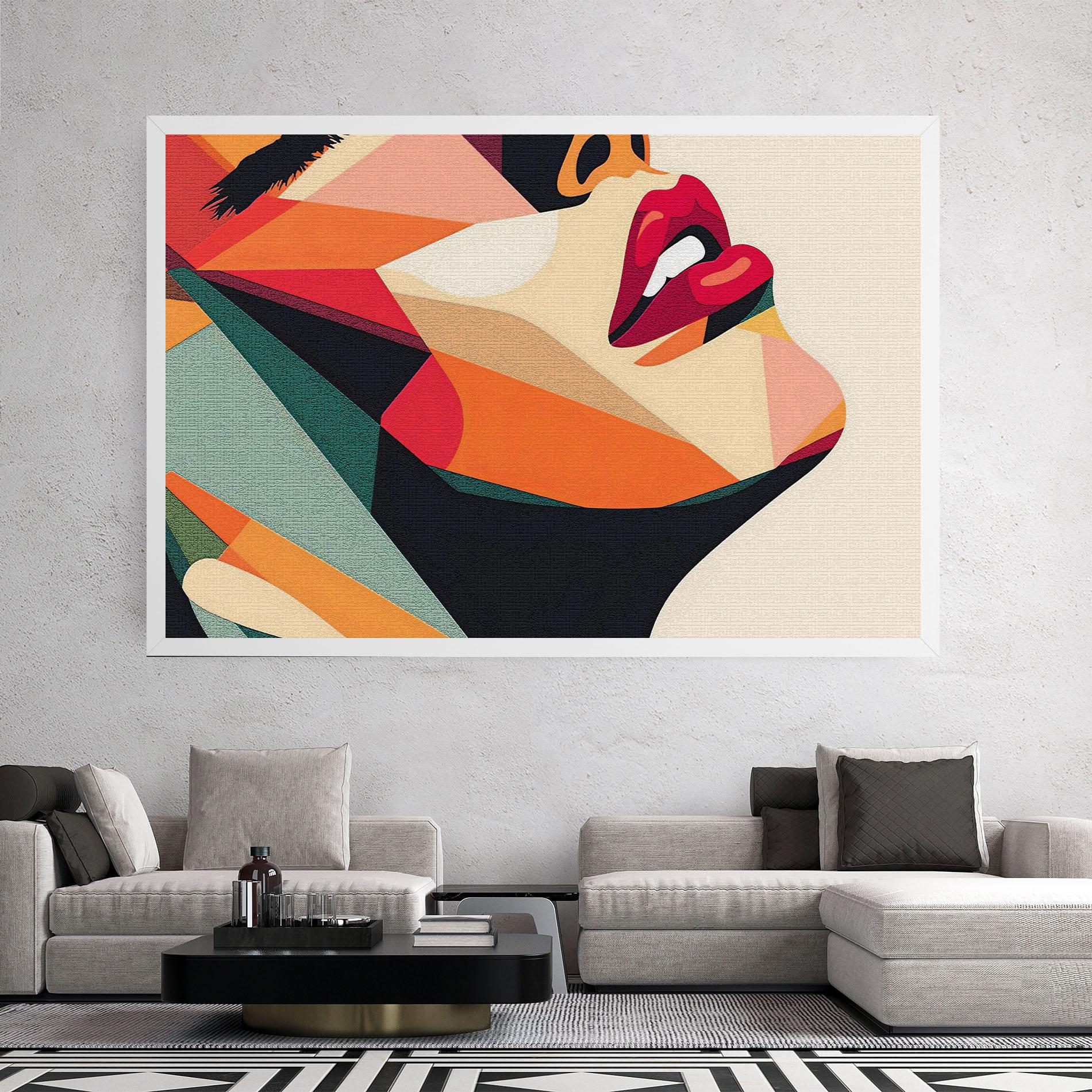 Tablou Canvas Pop Art Lips mockup 2