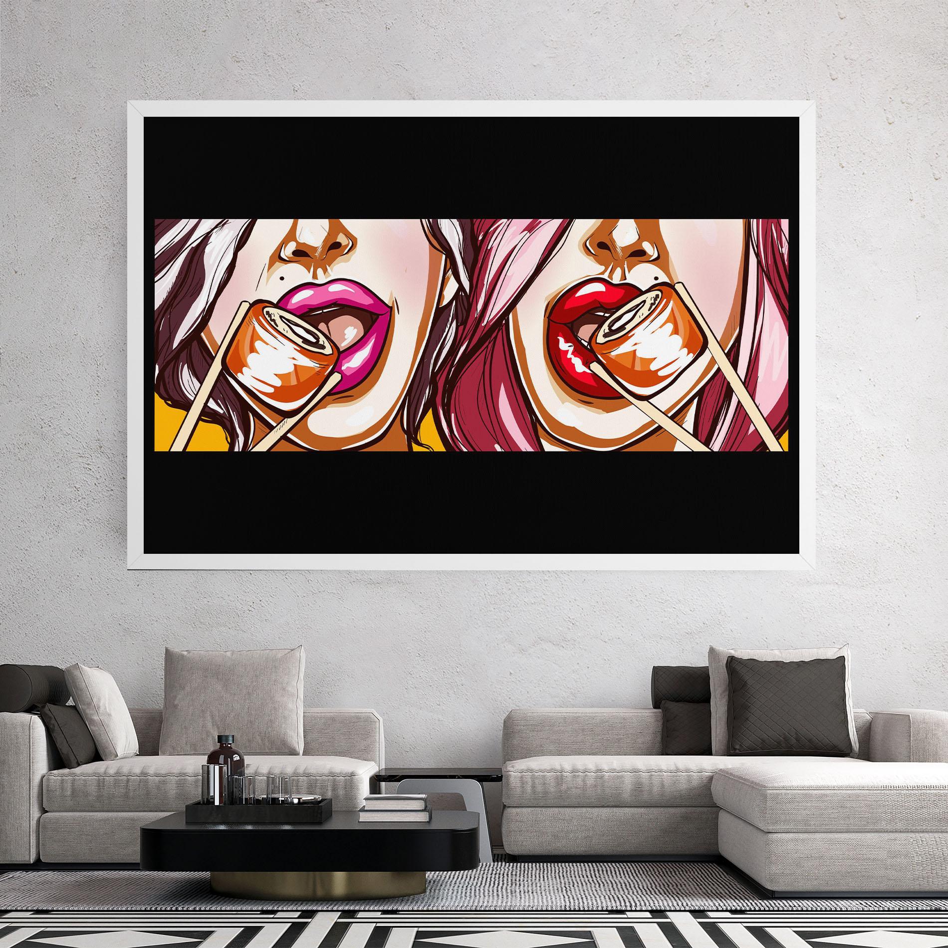 Tablou Canvas Pop Art Sushi mockup 2