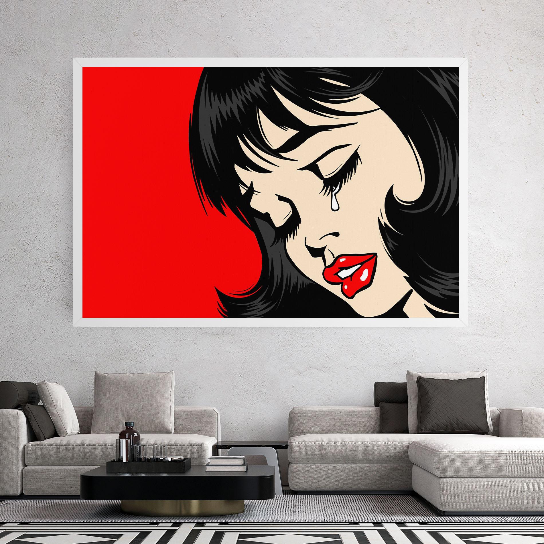 Tablou Canvas Pop Crying mockup 2