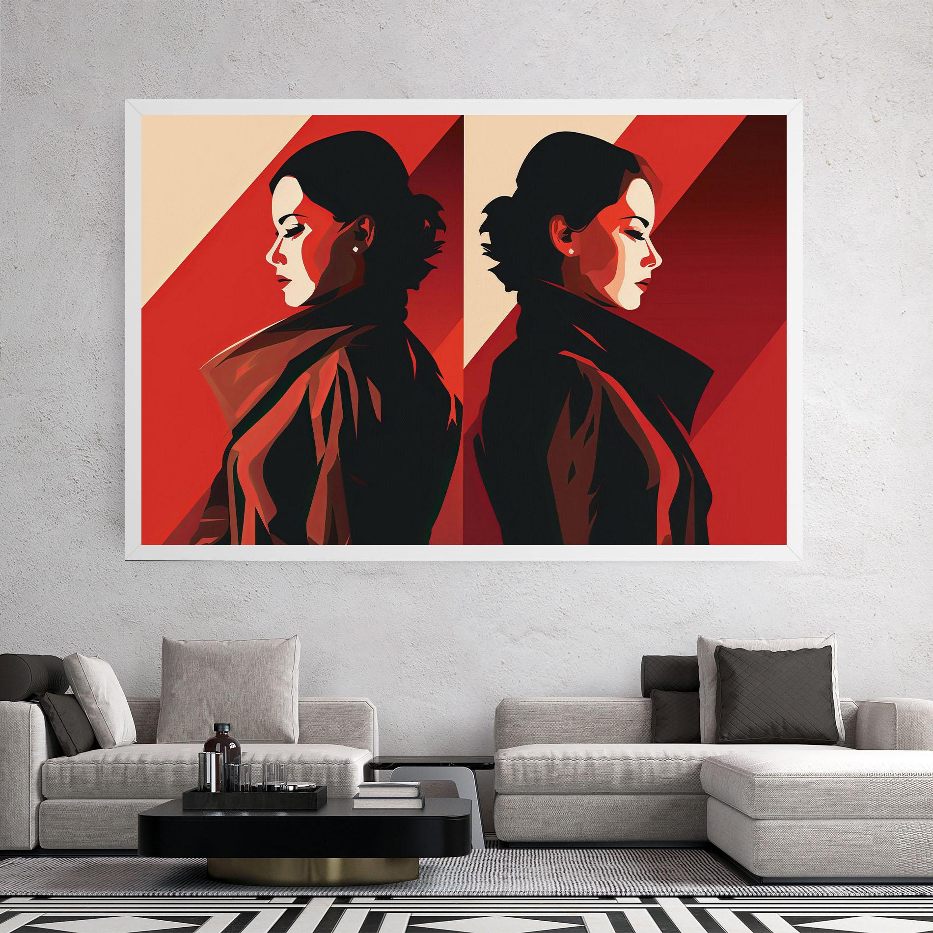 Tablou Canvas Pop Outfit Lady mockup 2