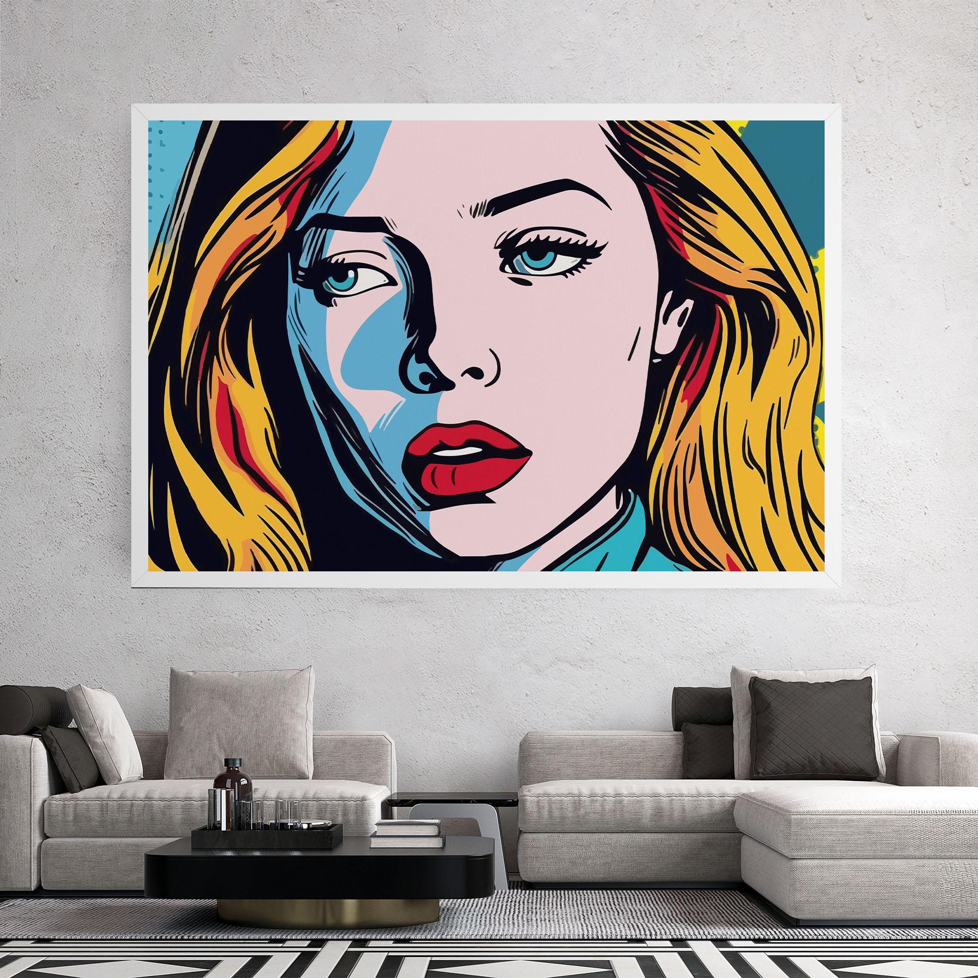 Tablou Canvas Pop Woman Art mockup 2