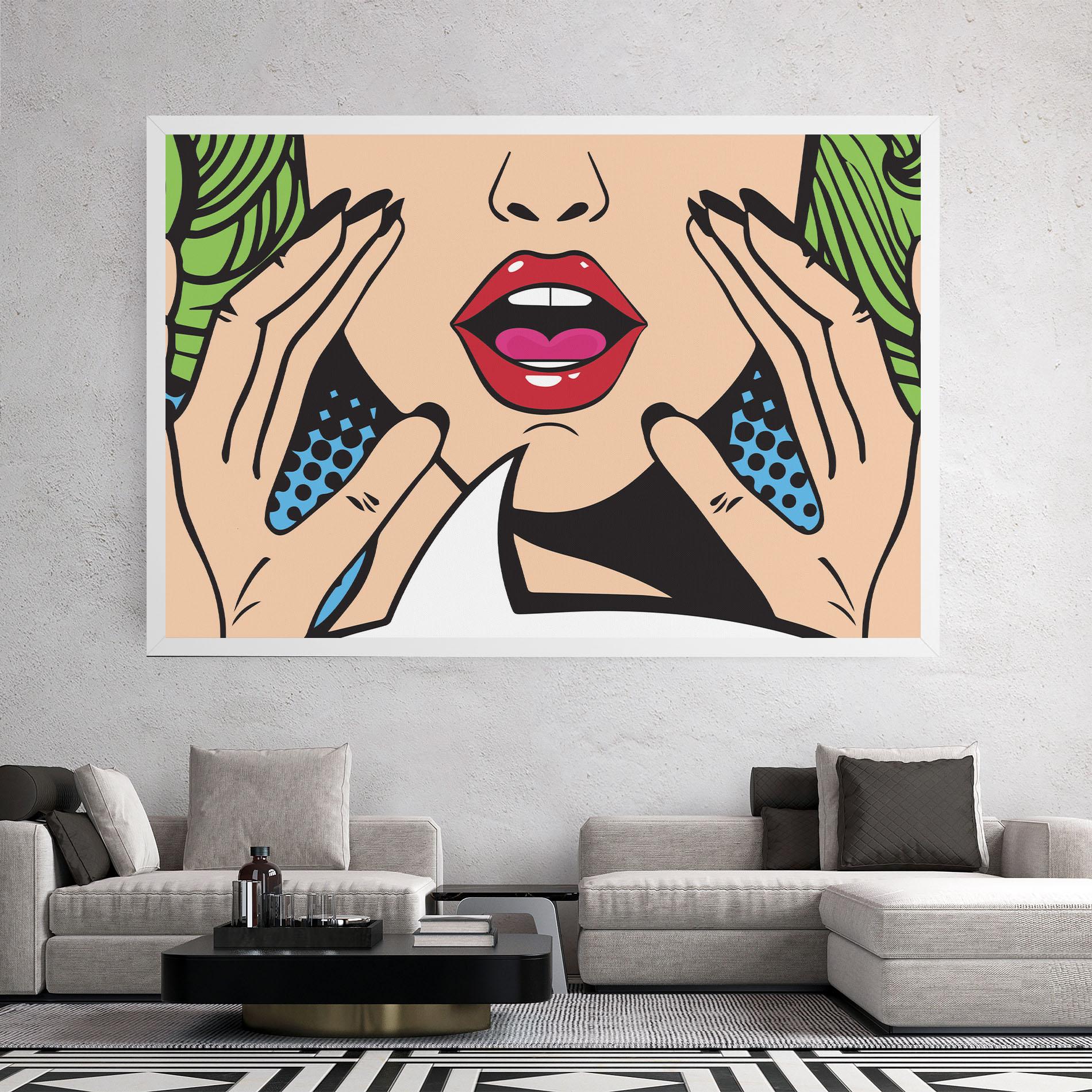 Tablou Canvas Speaking Pop Art mockup 2