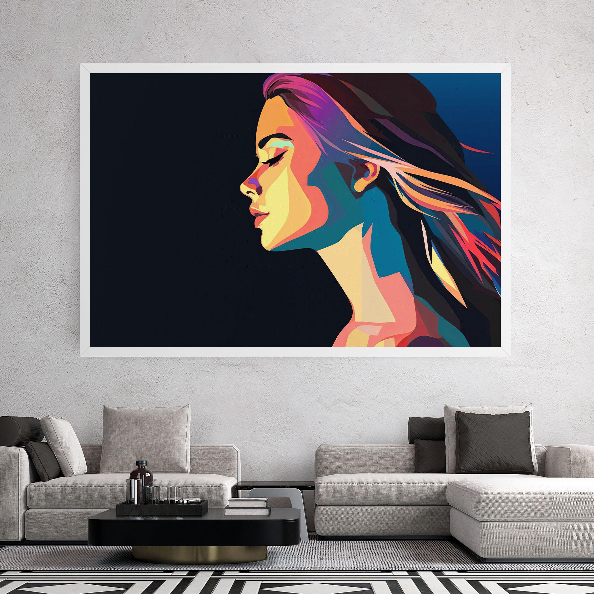 Tablou Canvas Worm Pop Light mockup 2