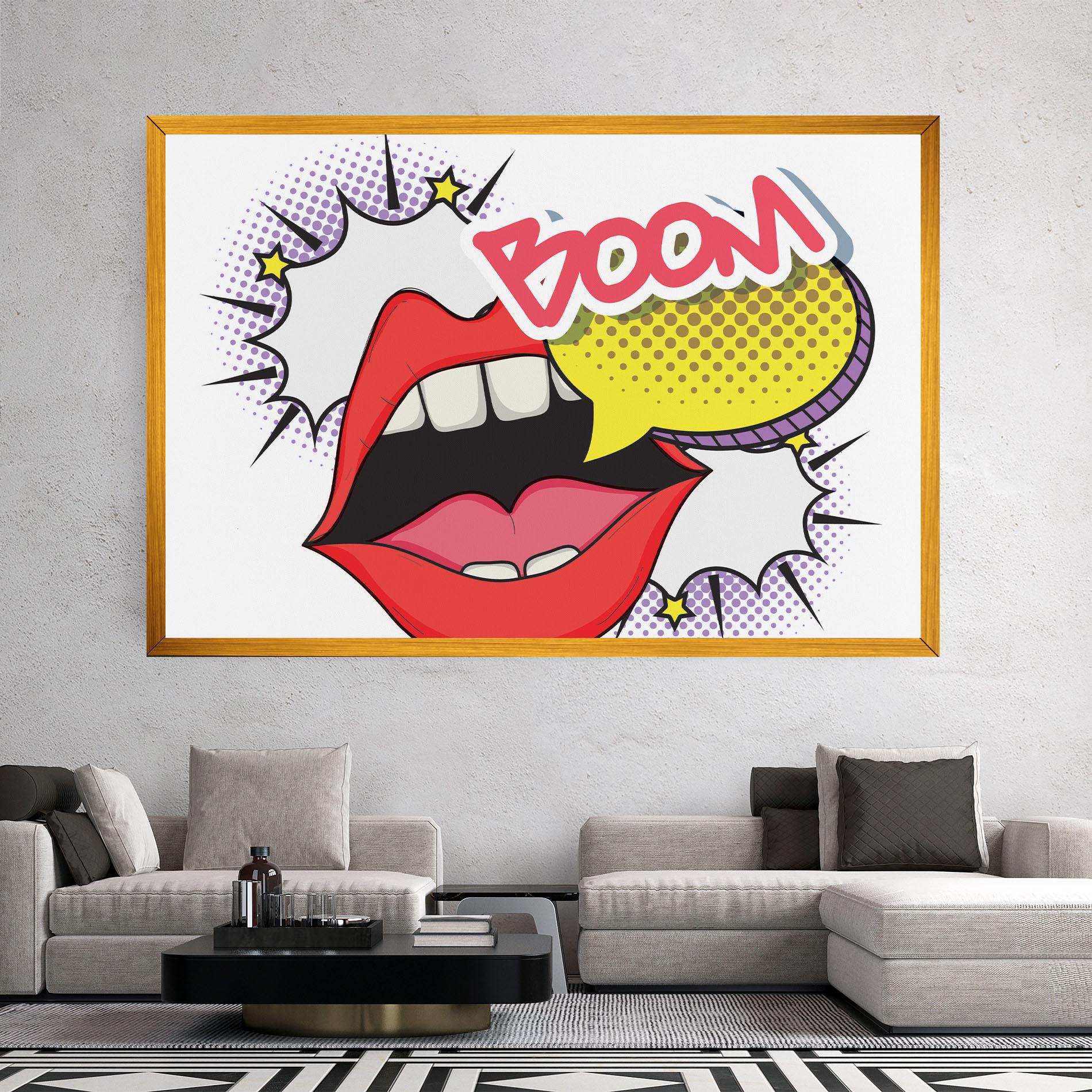 Tablou Canvas Boom Pop Art mockup 2