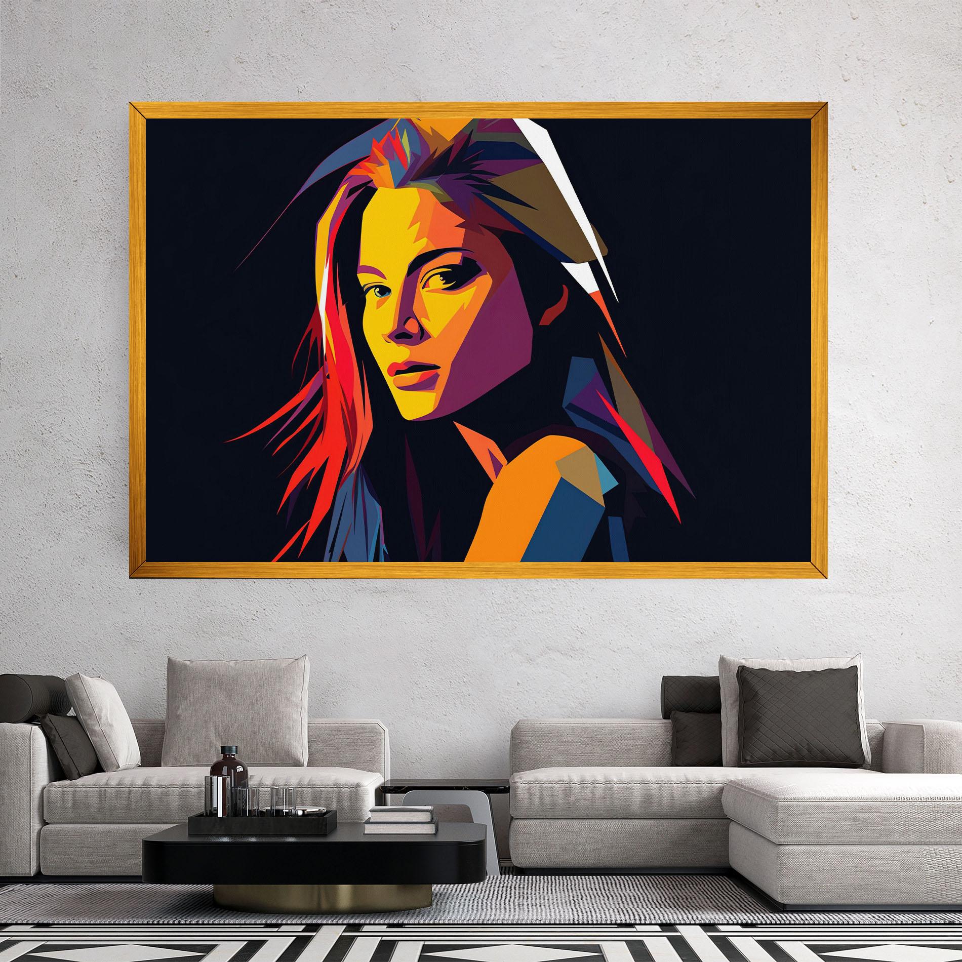 Tablou Canvas Orange Pop Light mockup 2