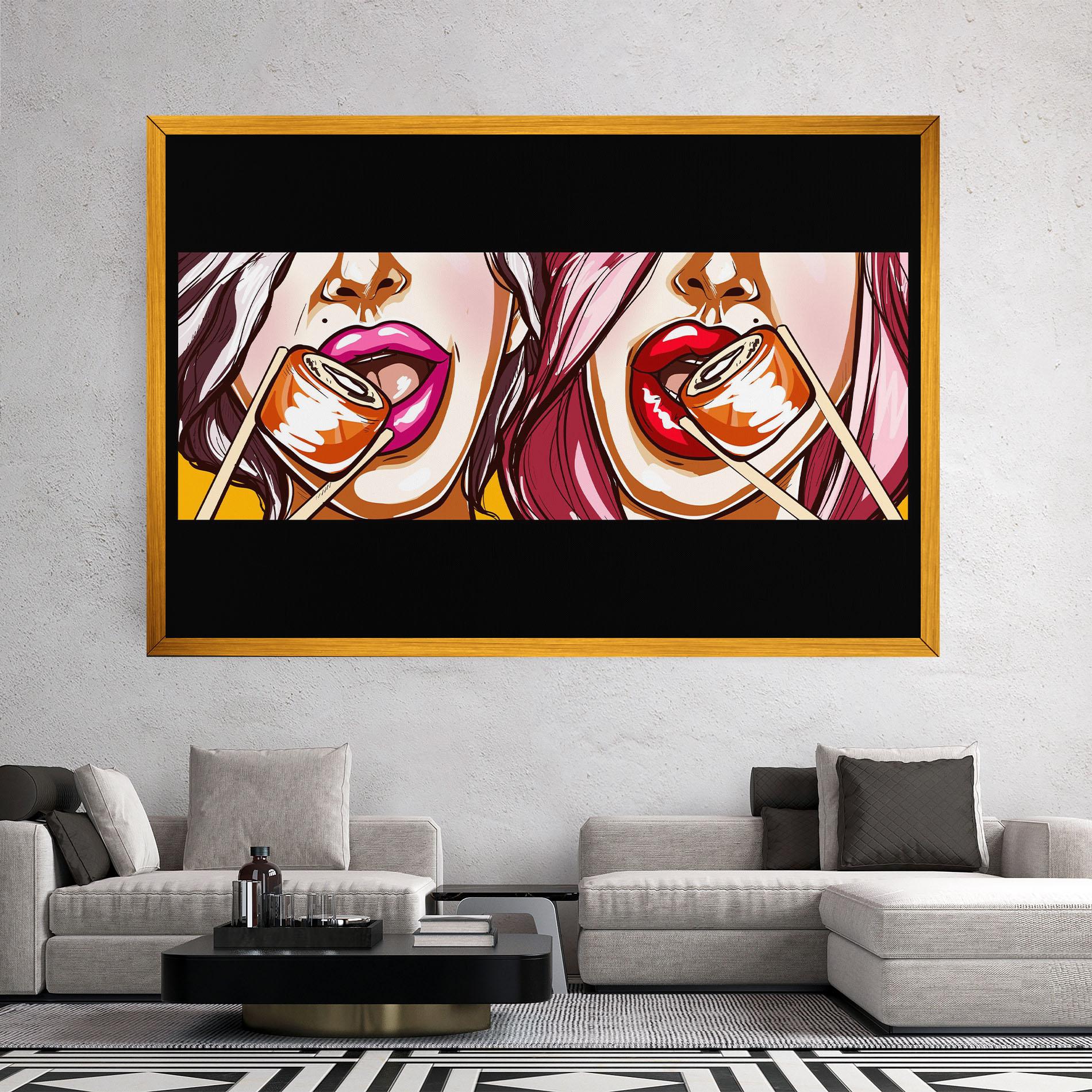 Tablou Canvas Pop Art Sushi mockup 2