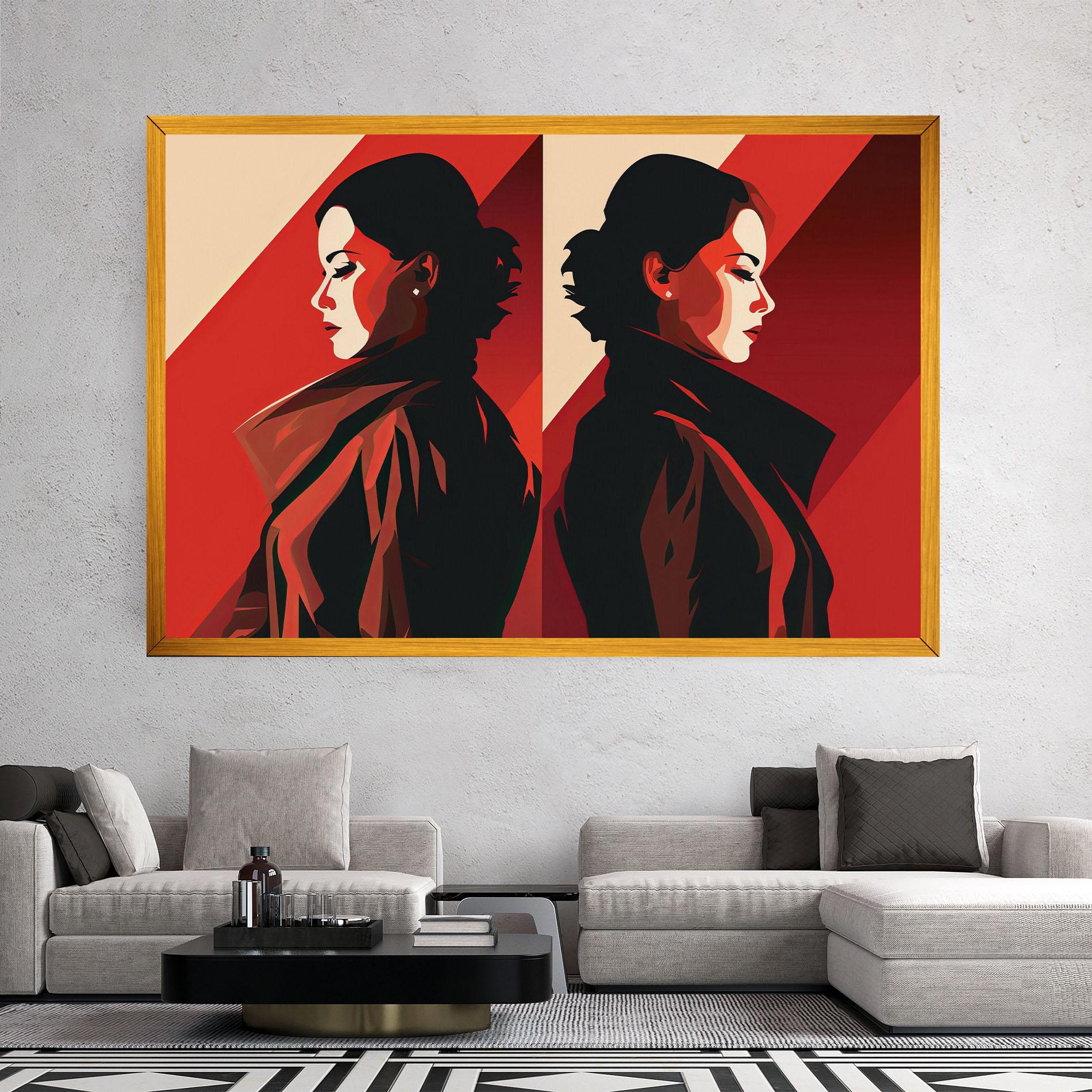 Tablou Canvas Pop Outfit Lady mockup 2