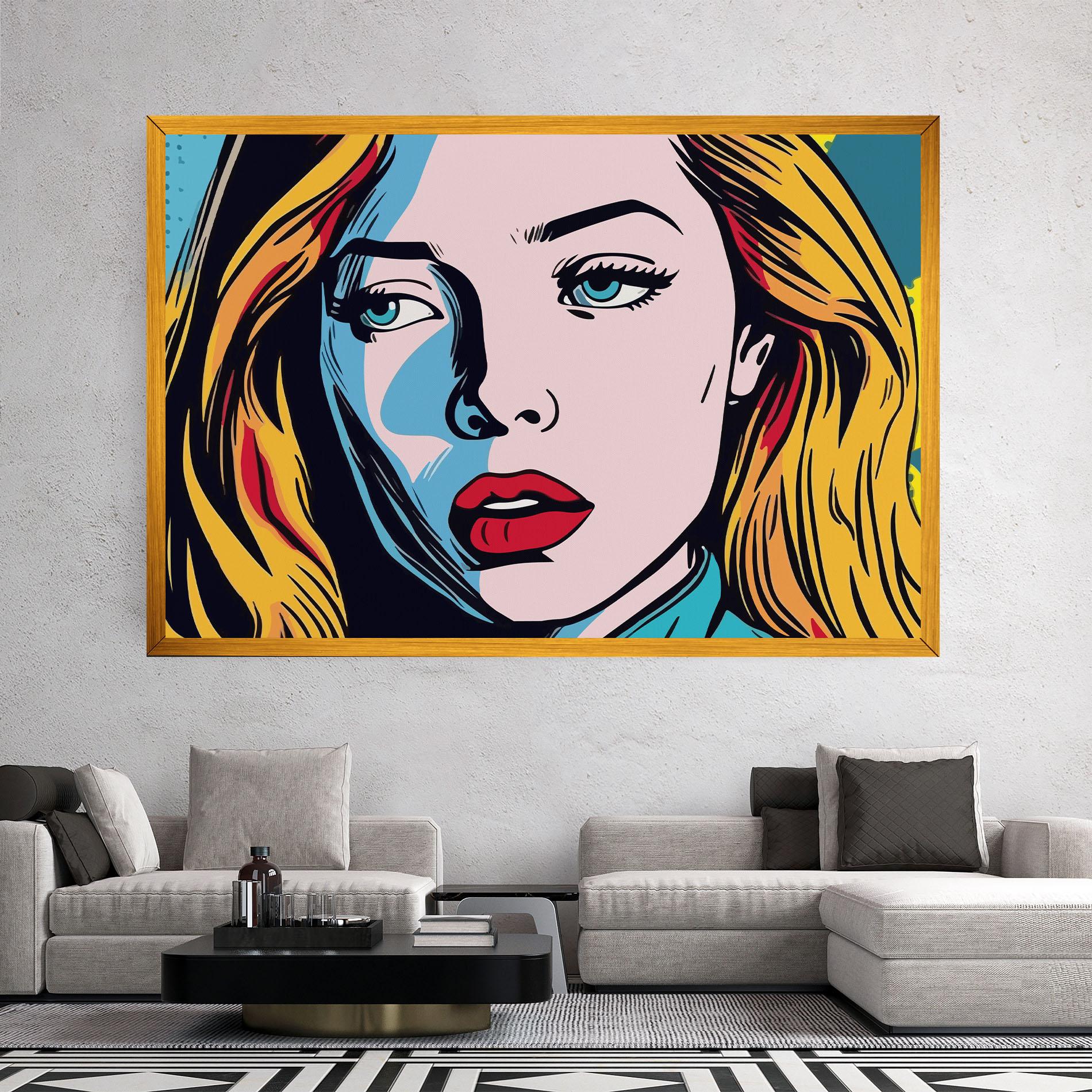 Tablou Canvas Pop Woman Art mockup 2