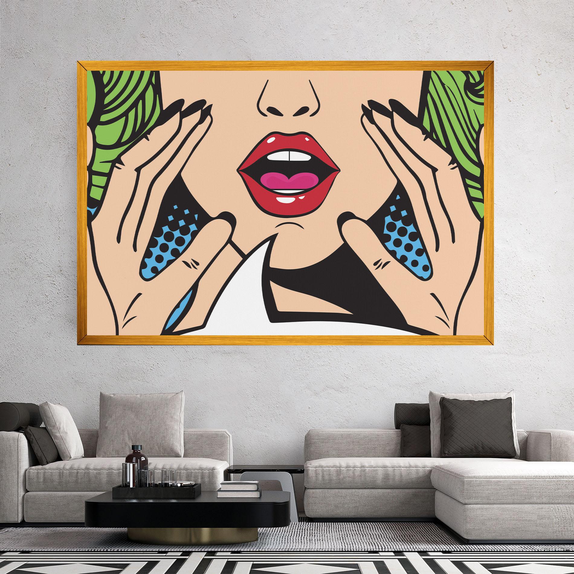 Tablou Canvas Speaking Pop Art mockup 2