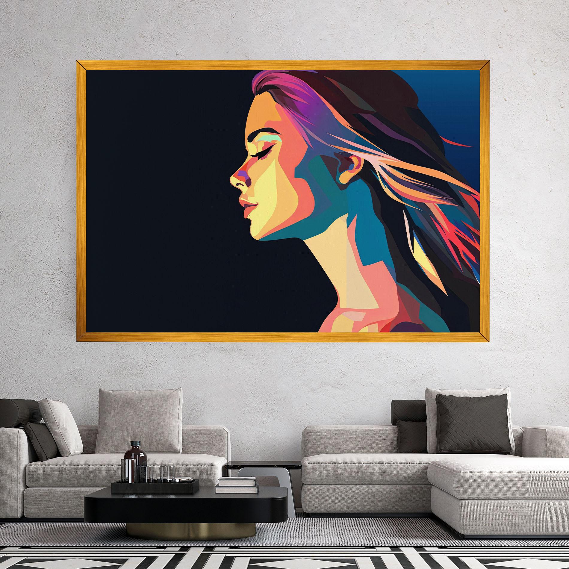 Tablou Canvas Worm Pop Light mockup 2