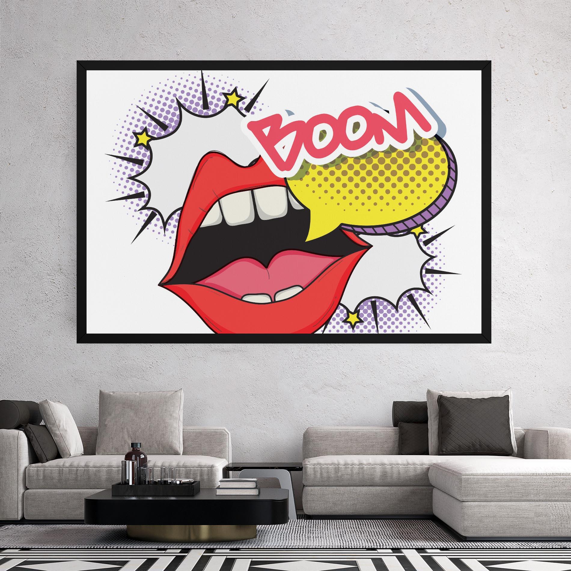 Tablou Canvas Boom Pop Art mockup 2