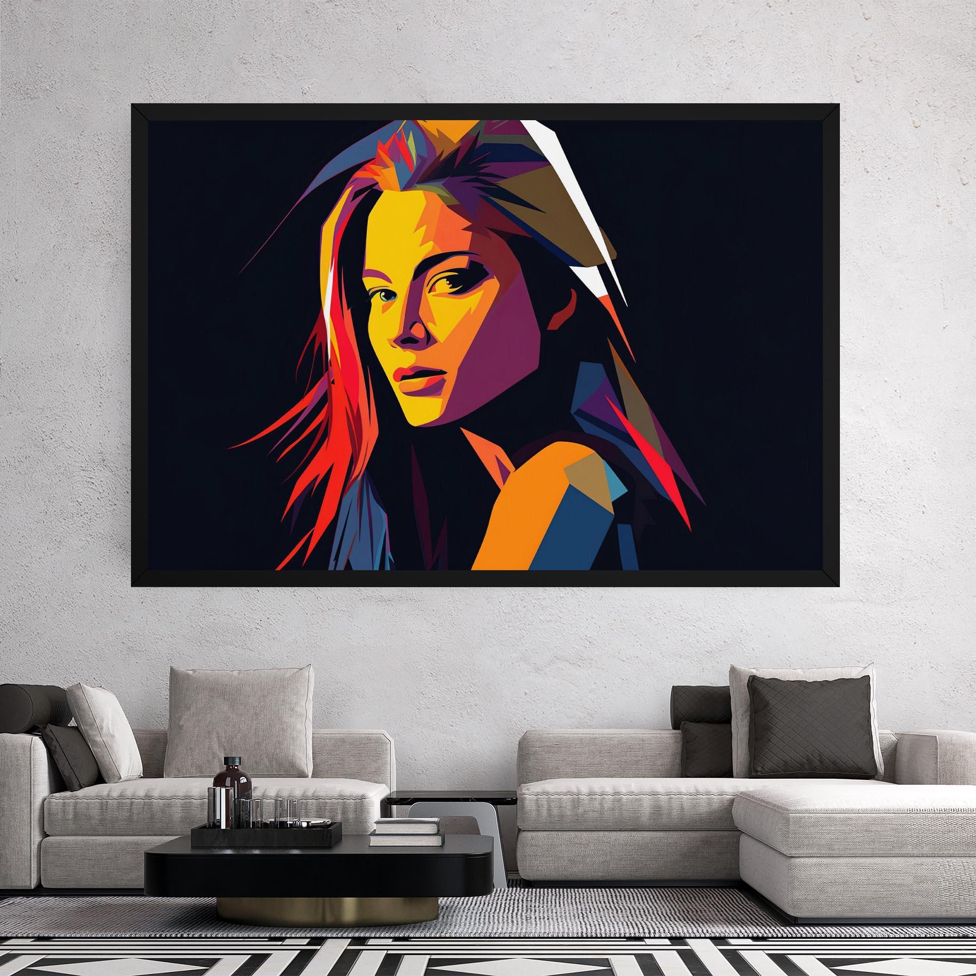 Tablou Canvas Orange Pop Light mockup 2