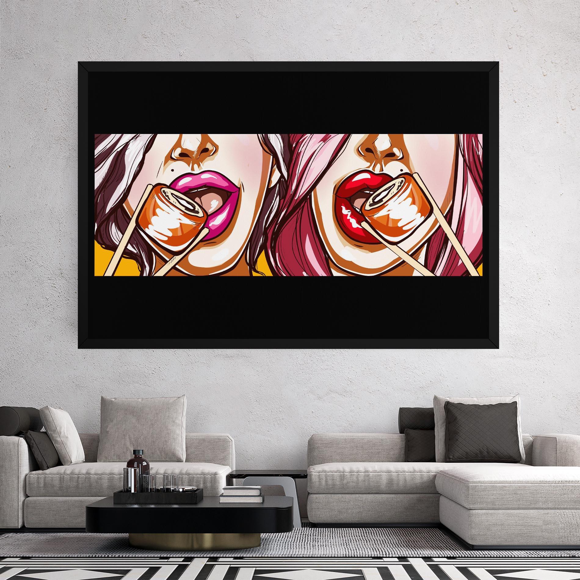 Tablou Canvas Pop Art Sushi mockup 2