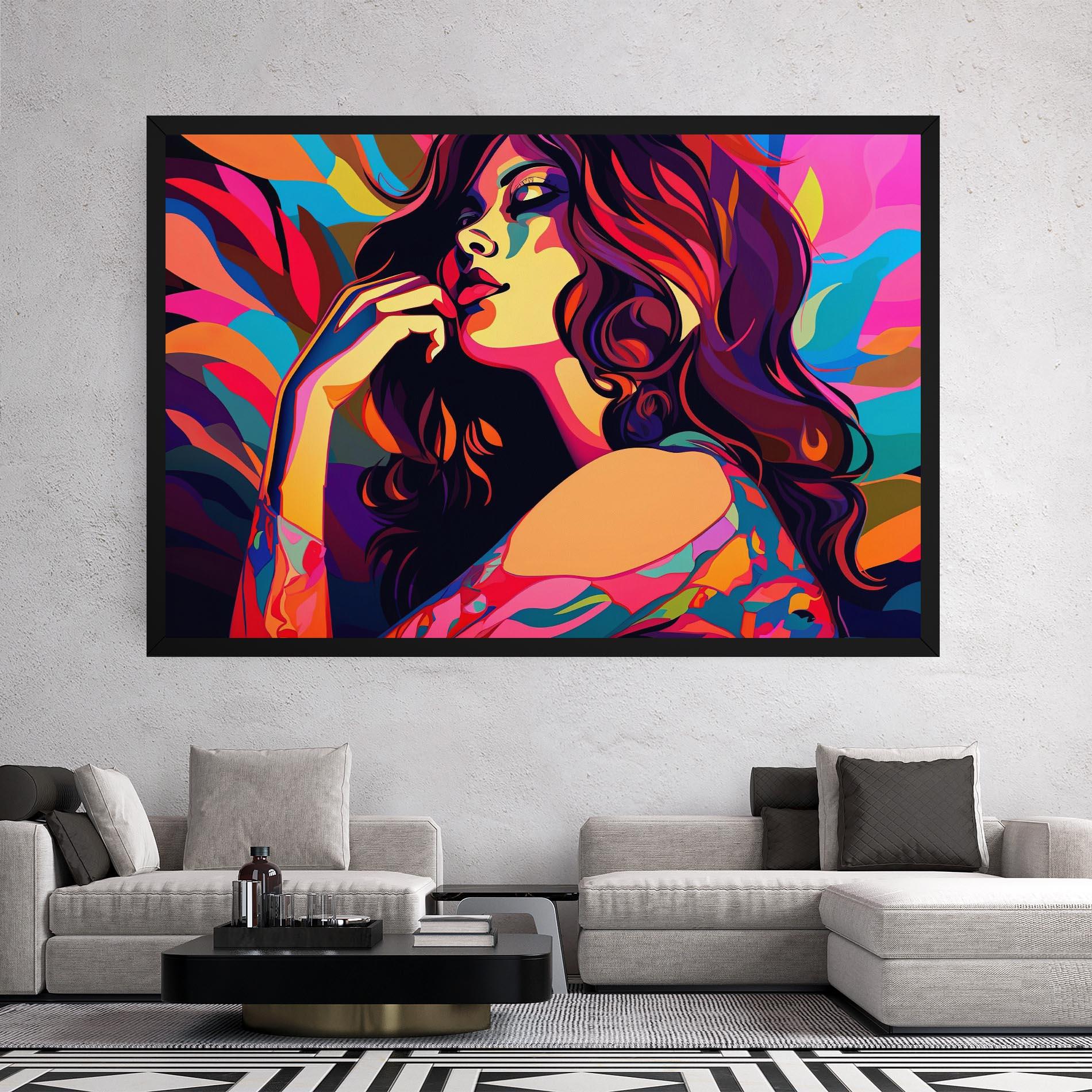 Tablou Canvas Pop Color Mix mockup 2