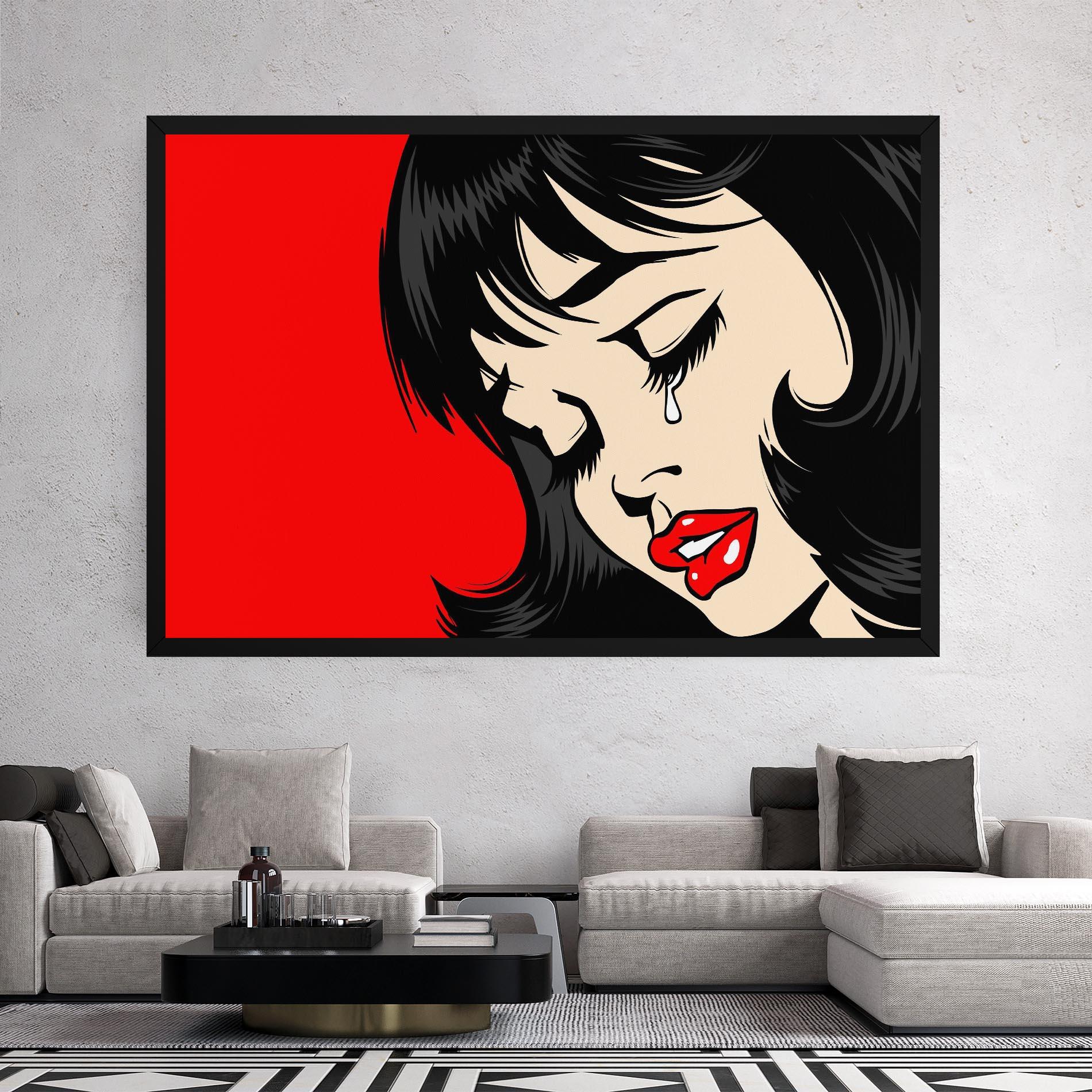 Tablou Canvas Pop Crying mockup 2