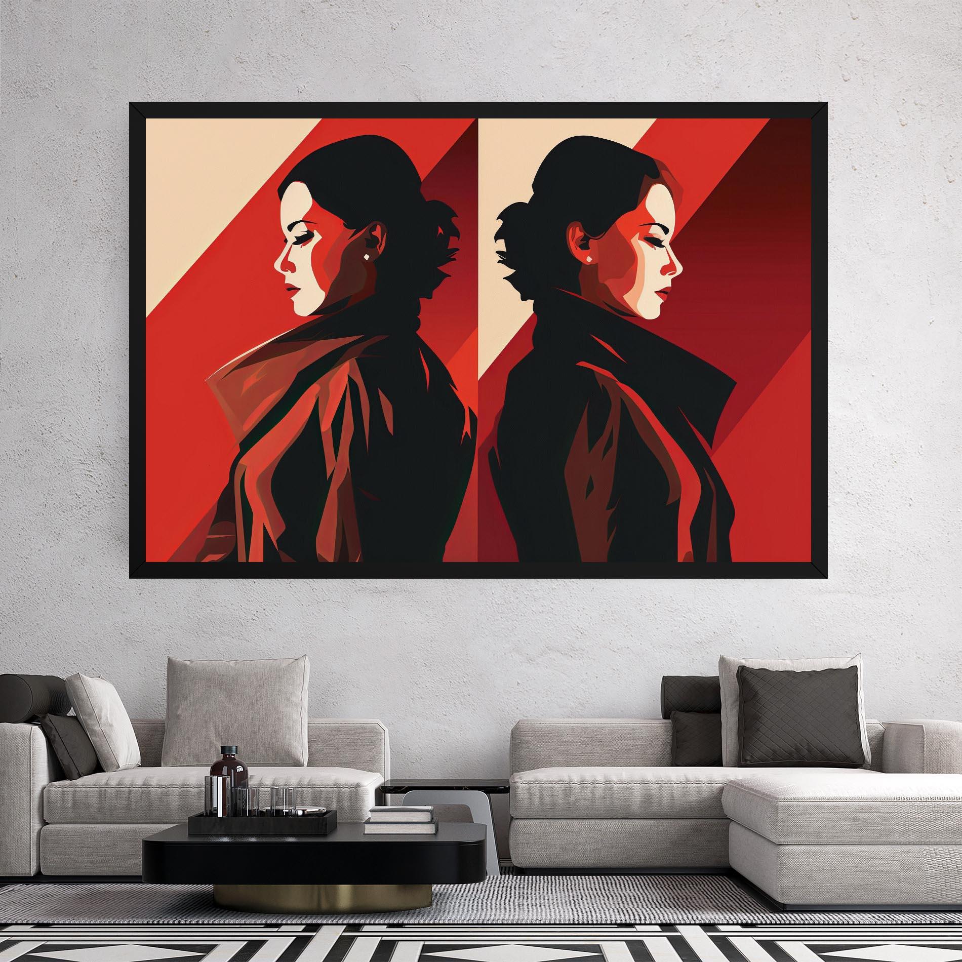 Tablou Canvas Pop Outfit Lady mockup 2