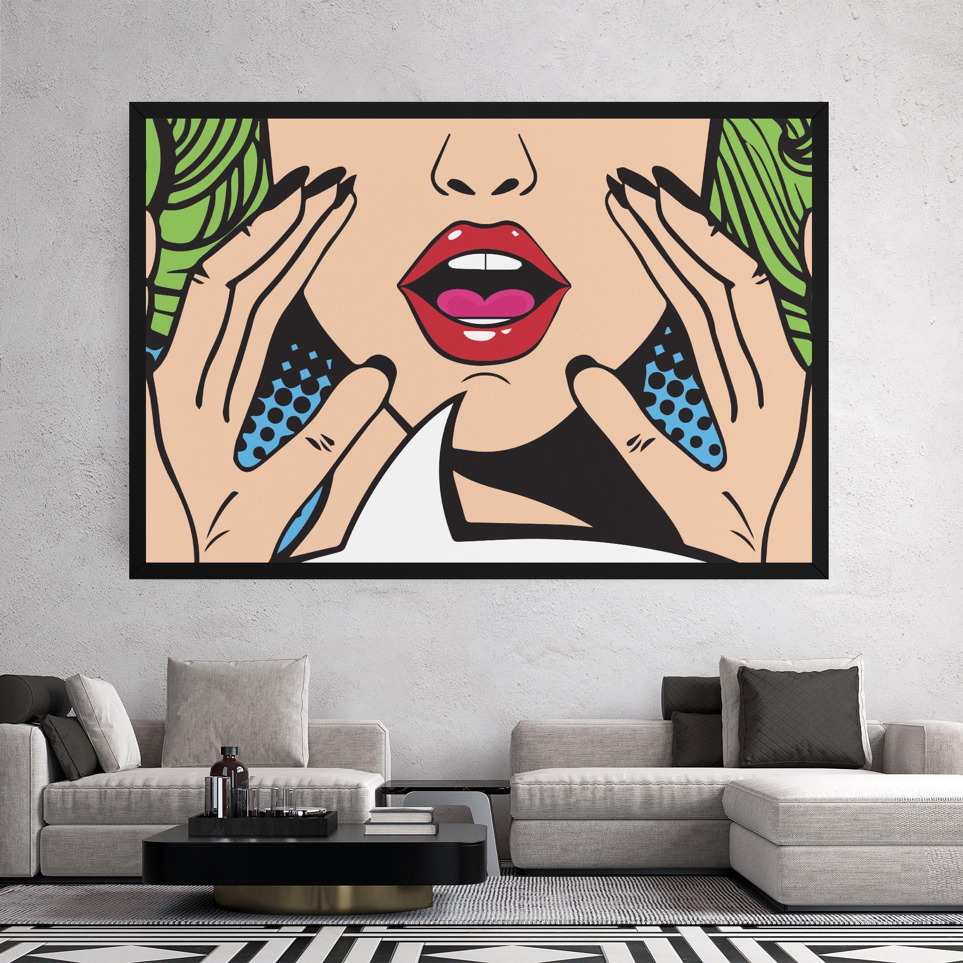 Tablou Canvas Speaking Pop Art mockup 2