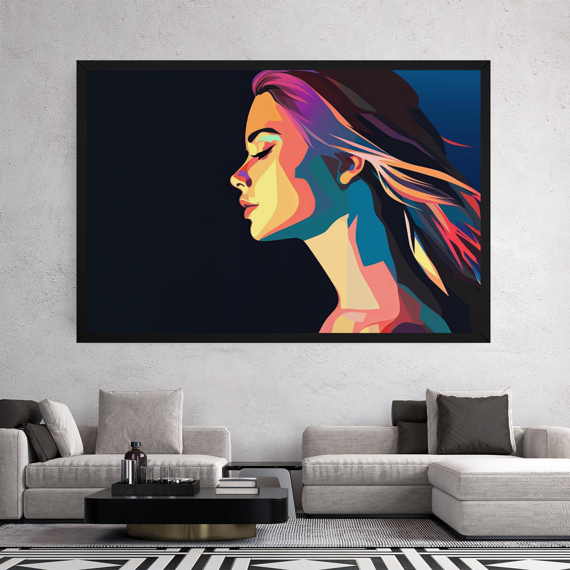 Tablou Canvas Worm Pop Light mockup 2