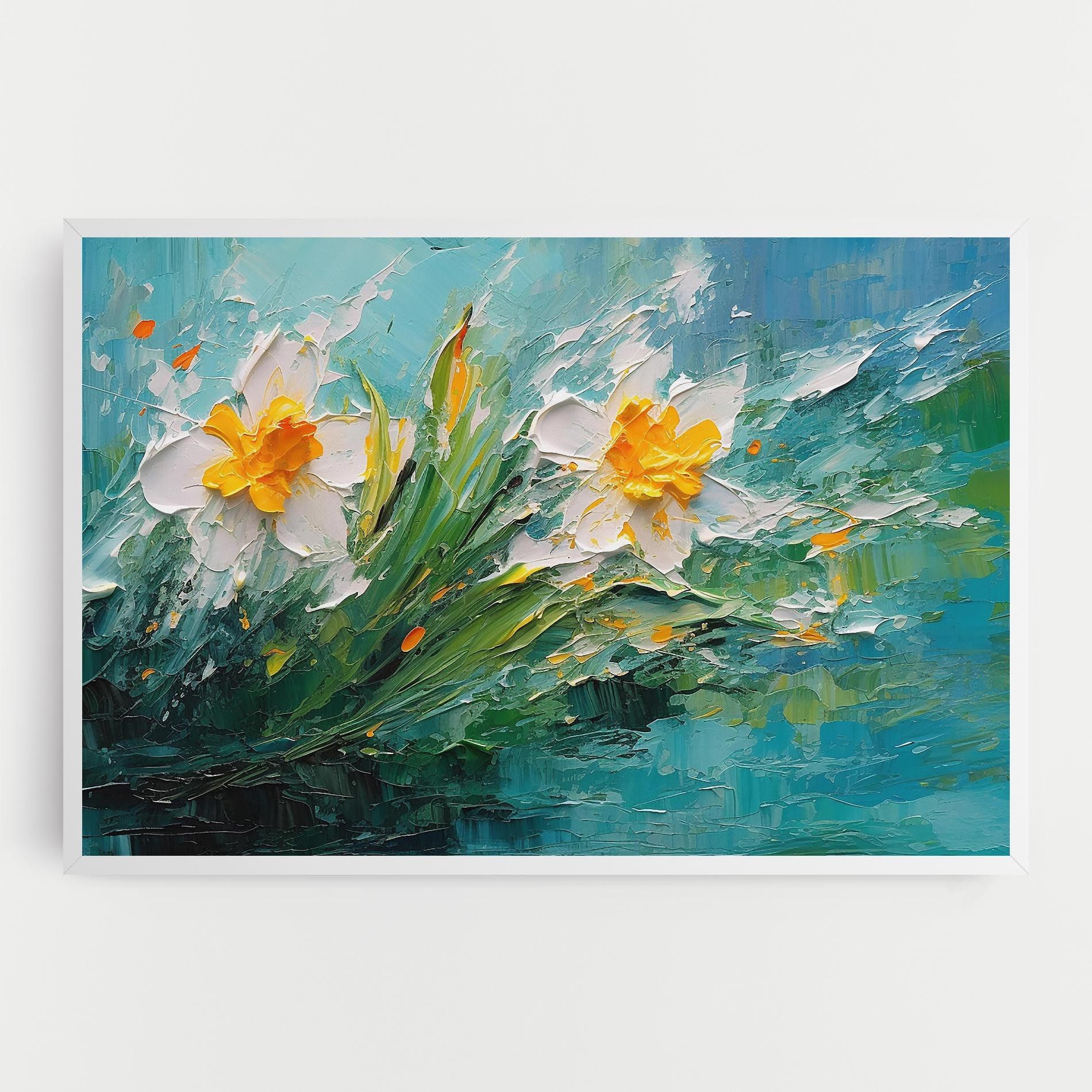 Abstract Flower Painting mockup 0