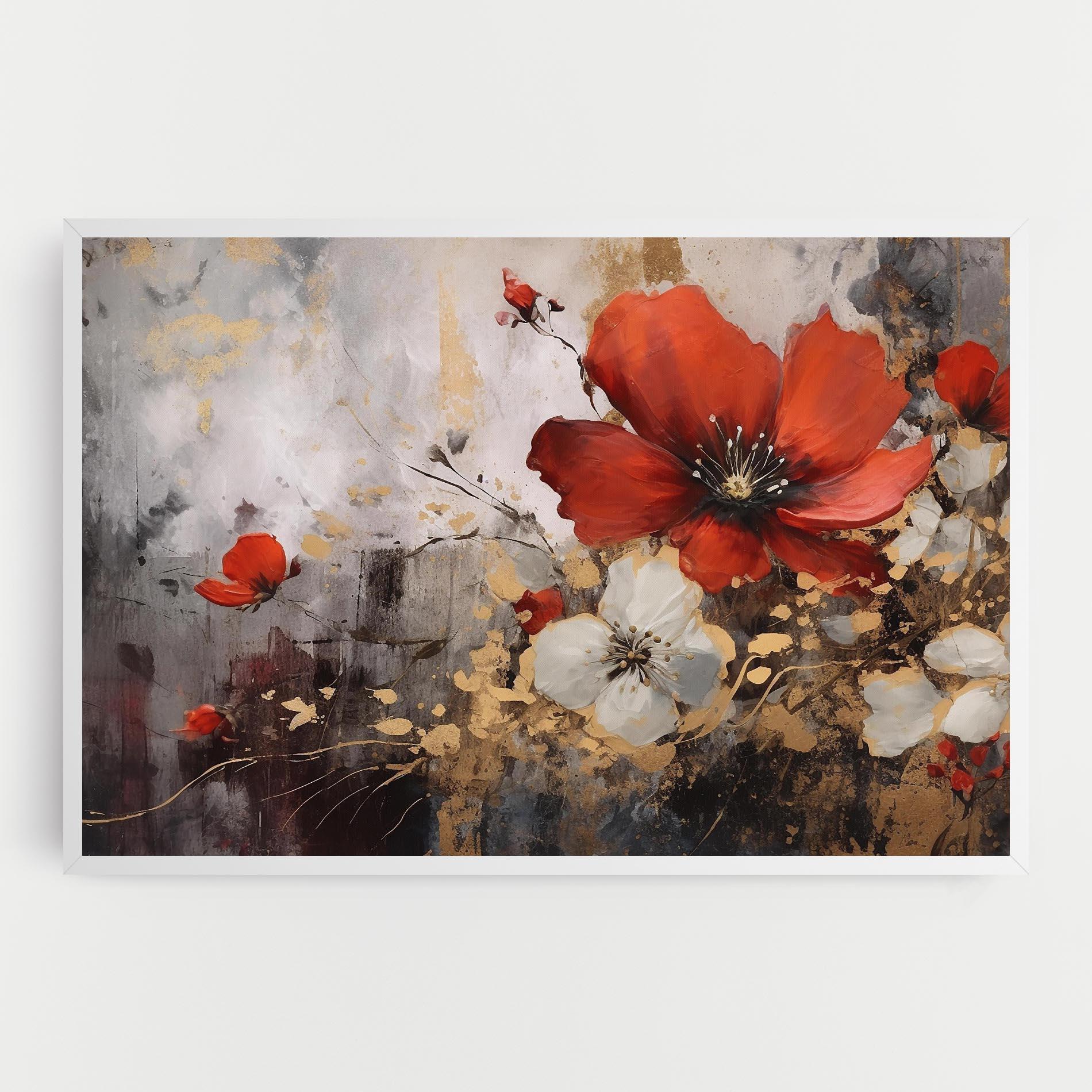 Tablou Canvas Red Poppy Painting mockup 0