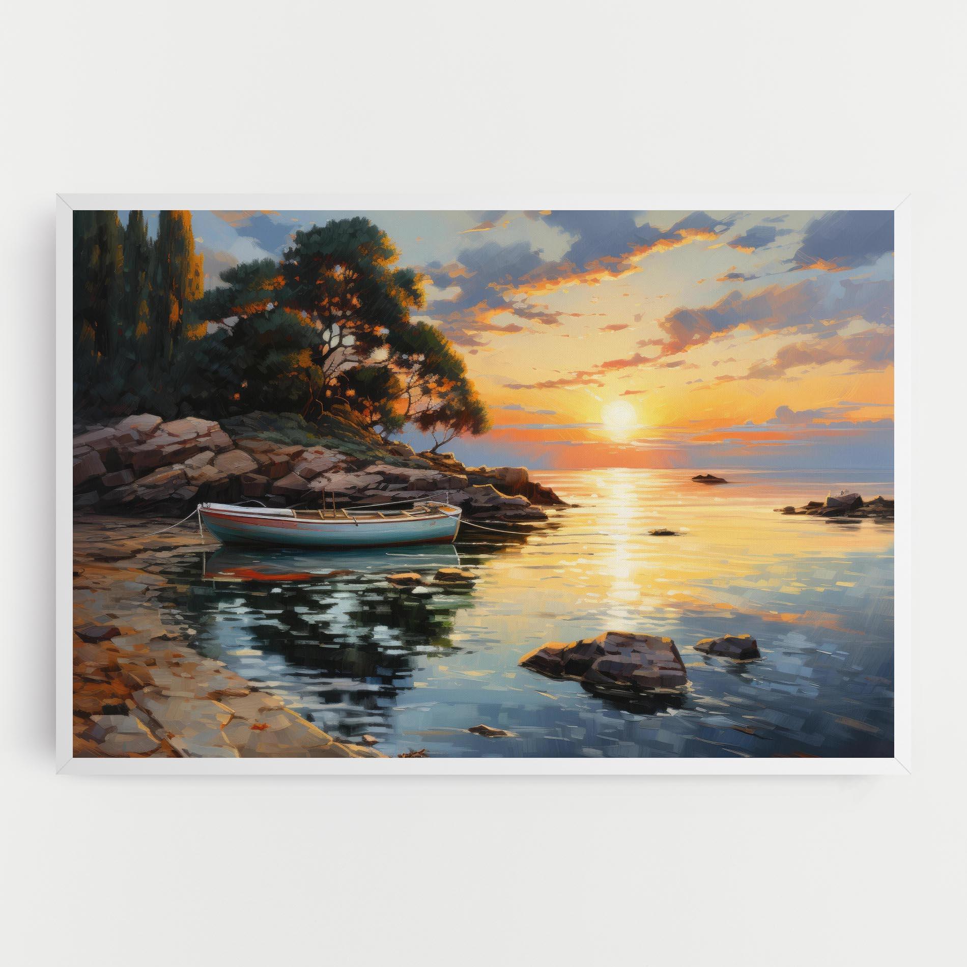 Tablou Canvas Sunset Sea Art mockup 0