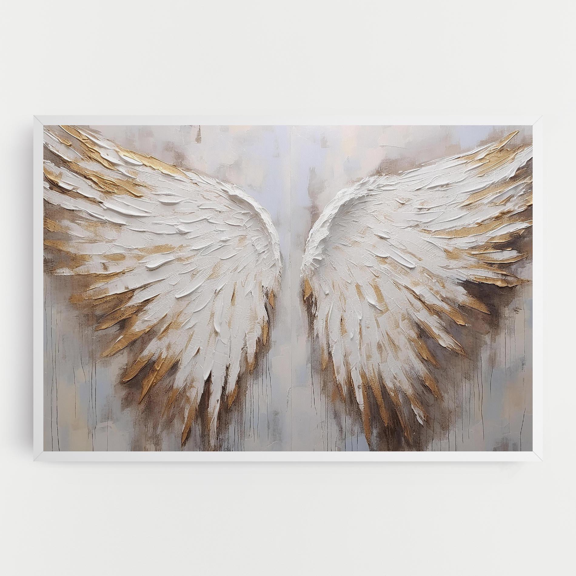 Tablou Canvas White Angel Wings mockup 0