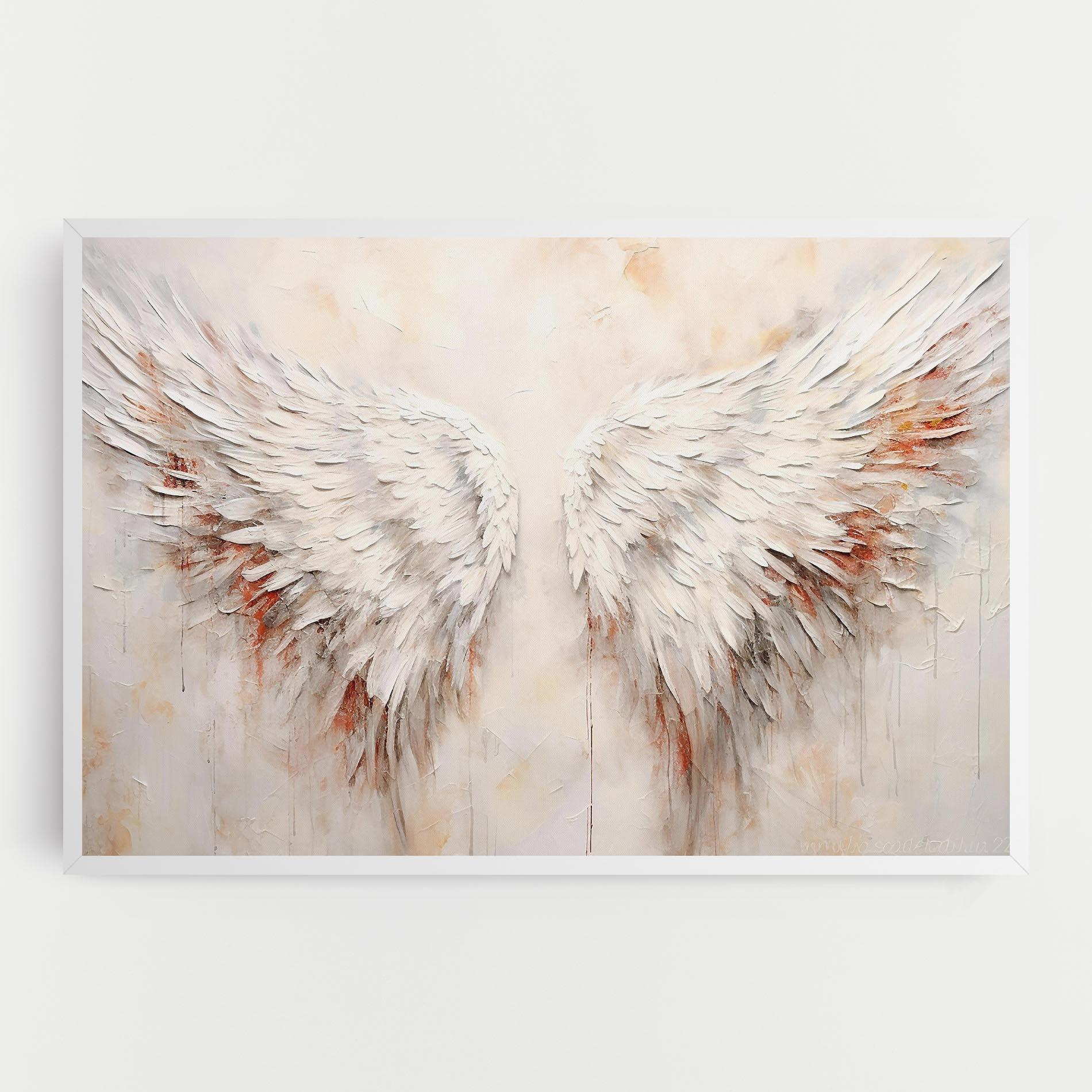 Tablou Canvas White Bloody Wings mockup 0