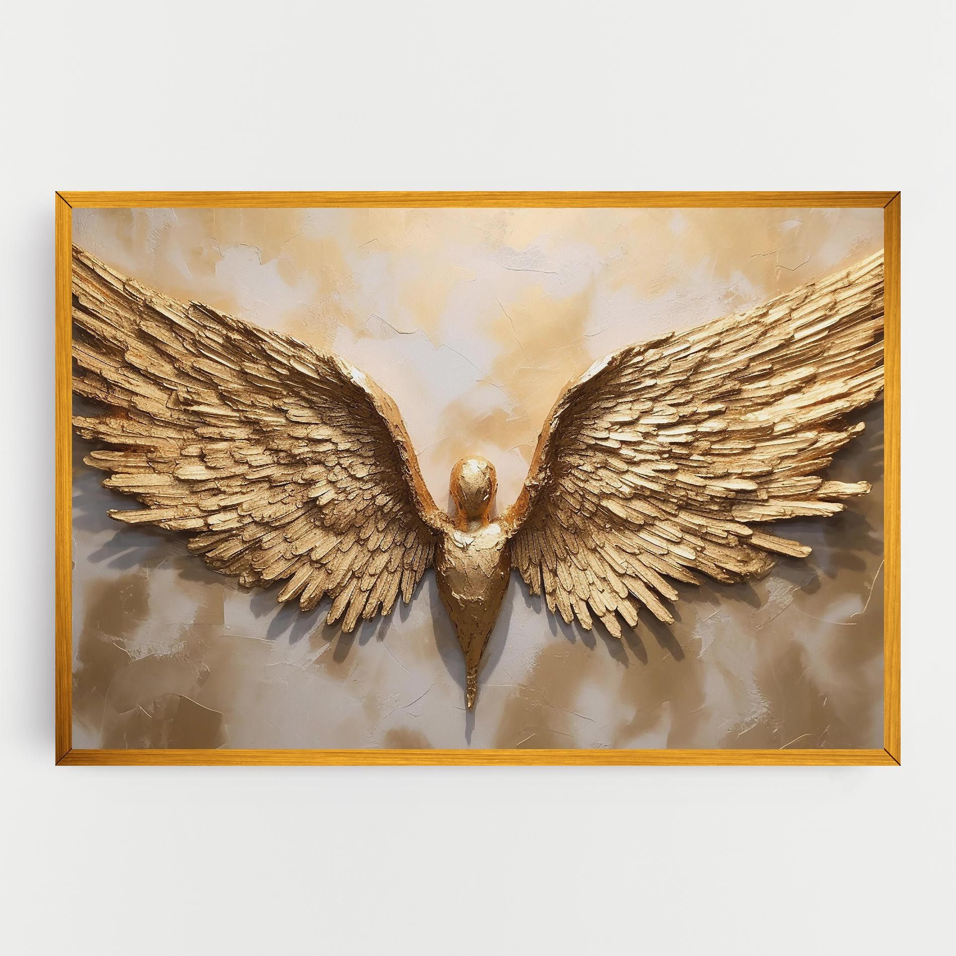 Beautiful Gold Wings mockup 0