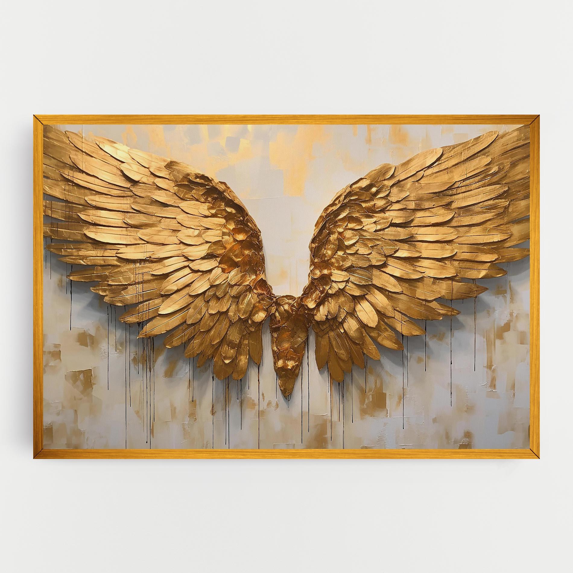 Tablou Canvas Golden Wings Art mockup 0
