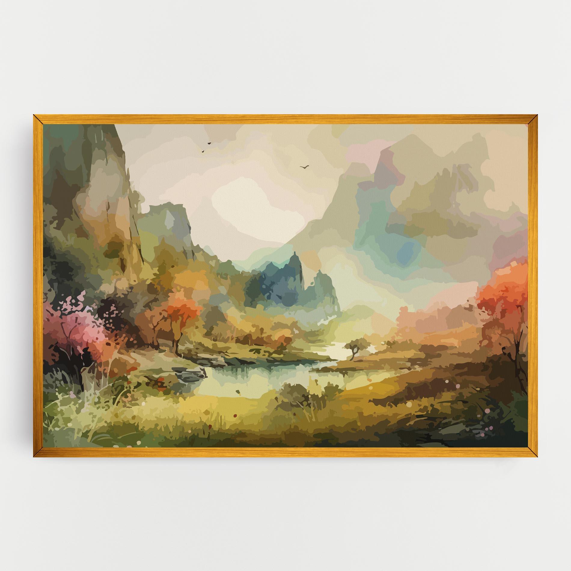 Tablou Canvas Nature Painting mockup 0