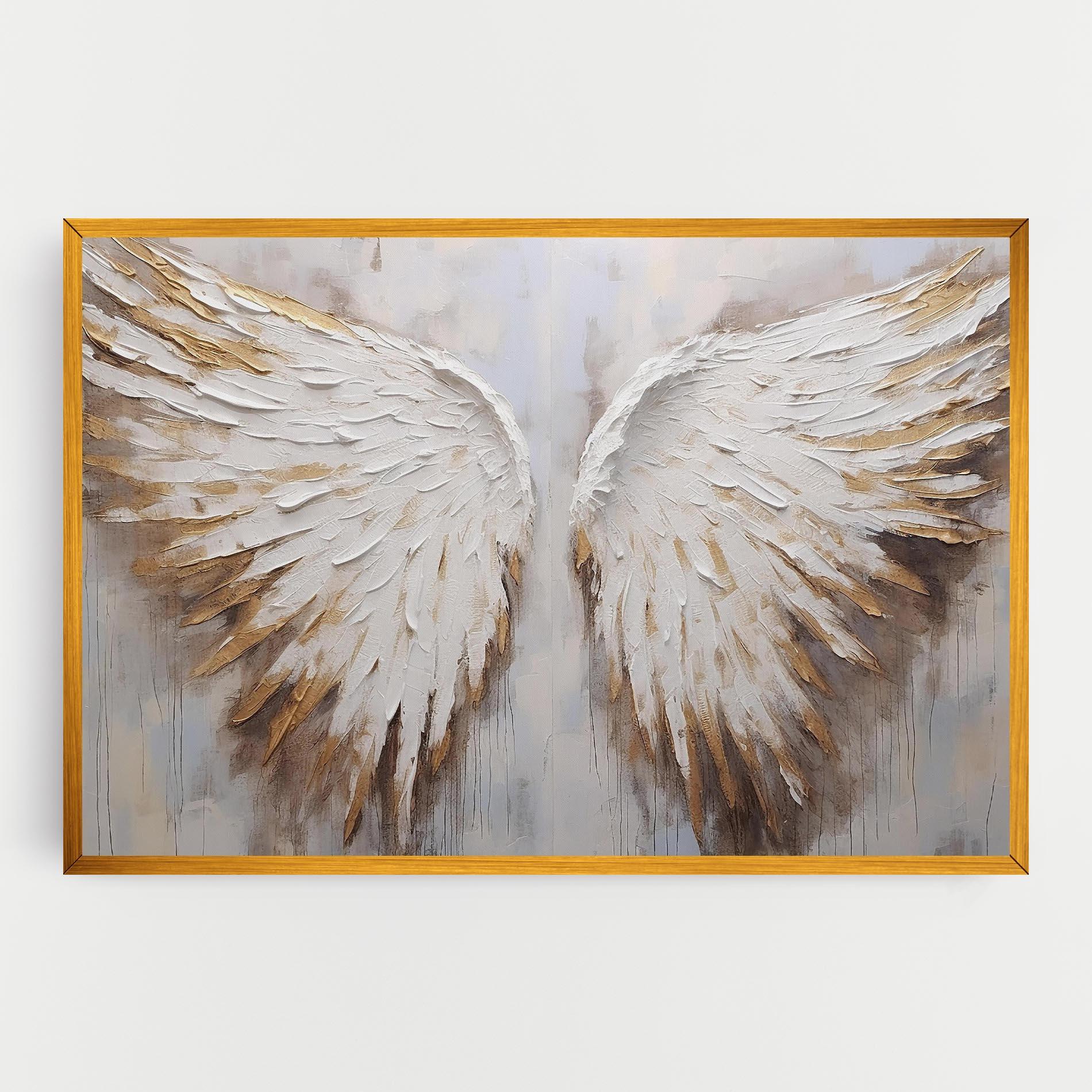 Tablou Canvas White Angel Wings mockup 0