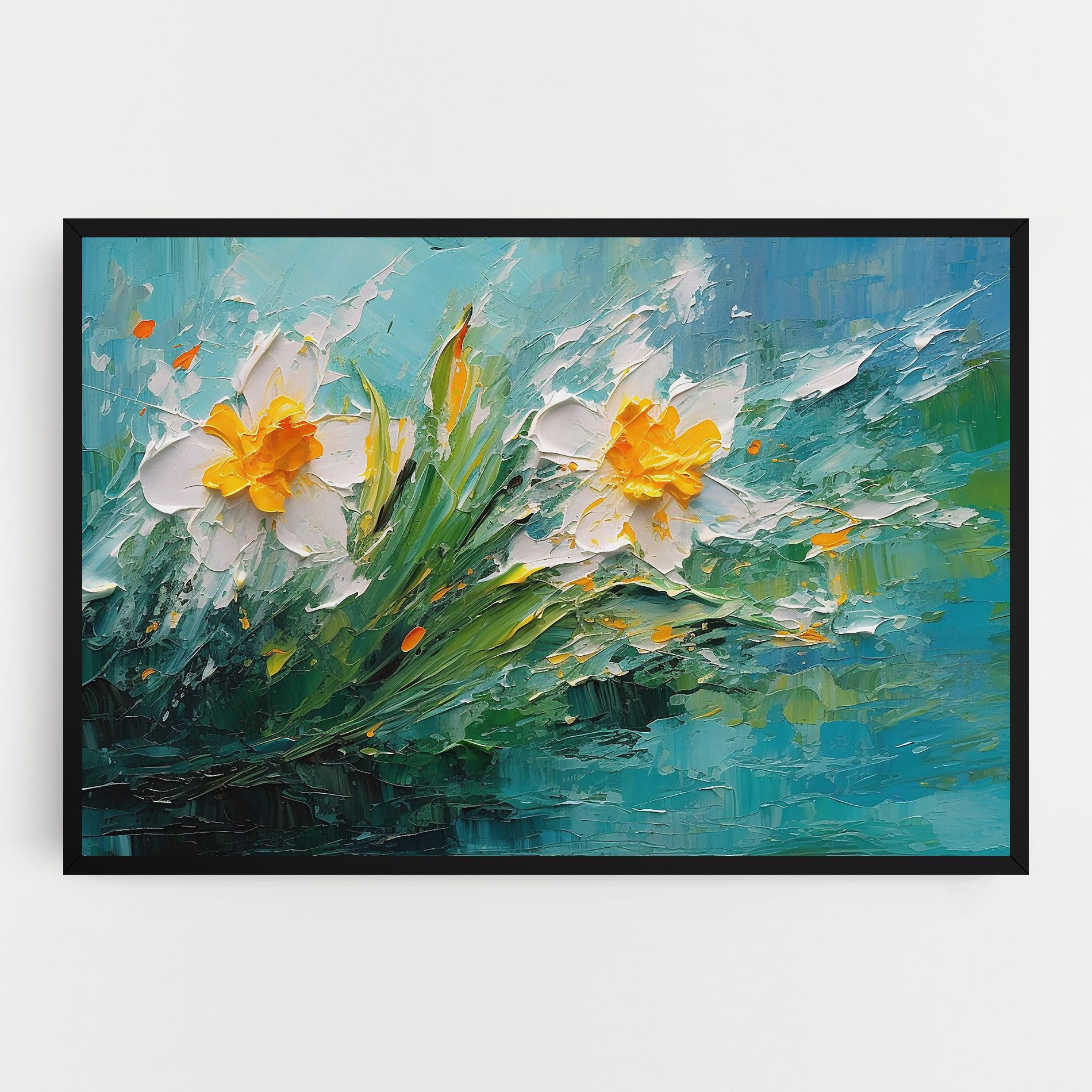 Abstract Flower Painting mockup 0