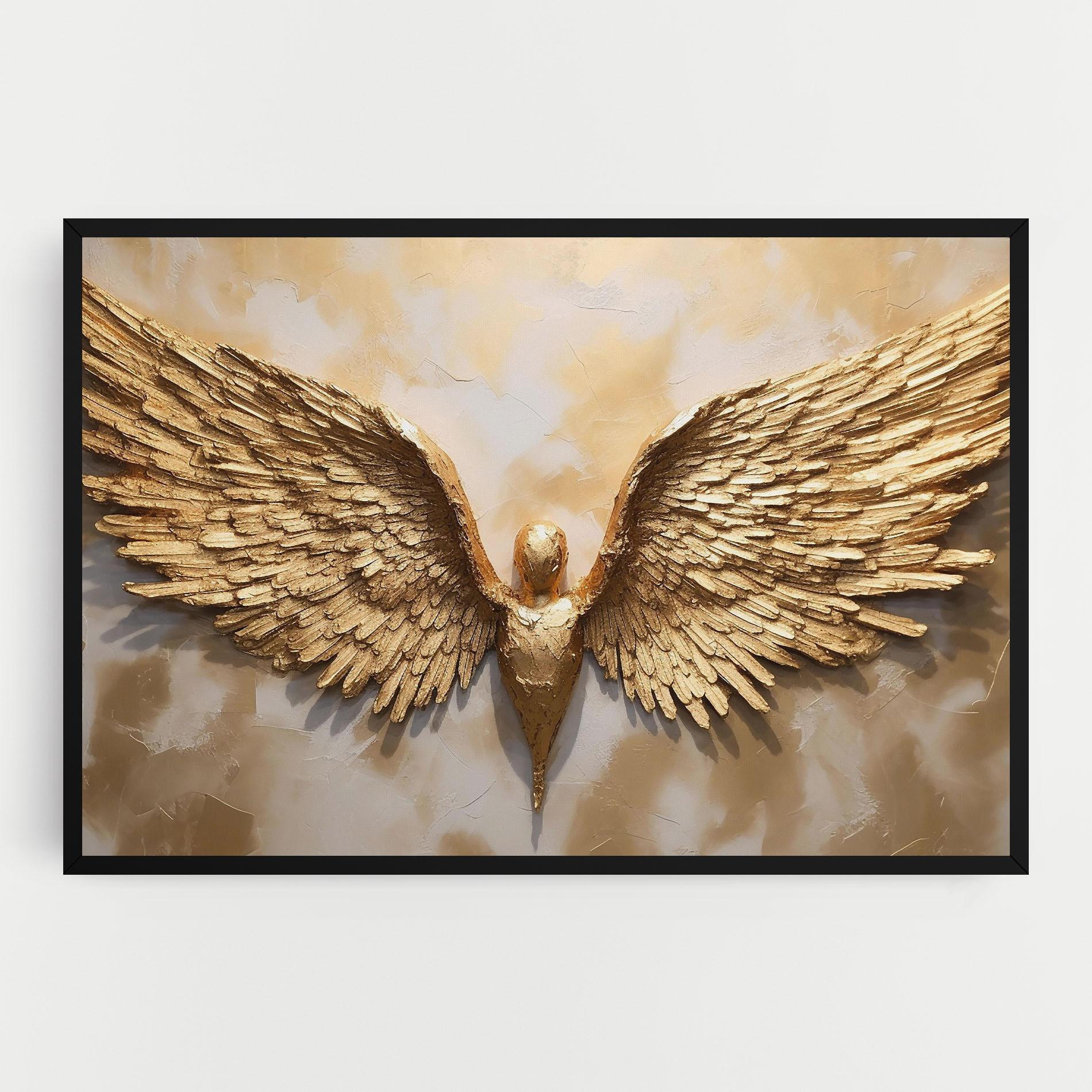 Tablou Canvas Beautiful Gold Wings mockup 0