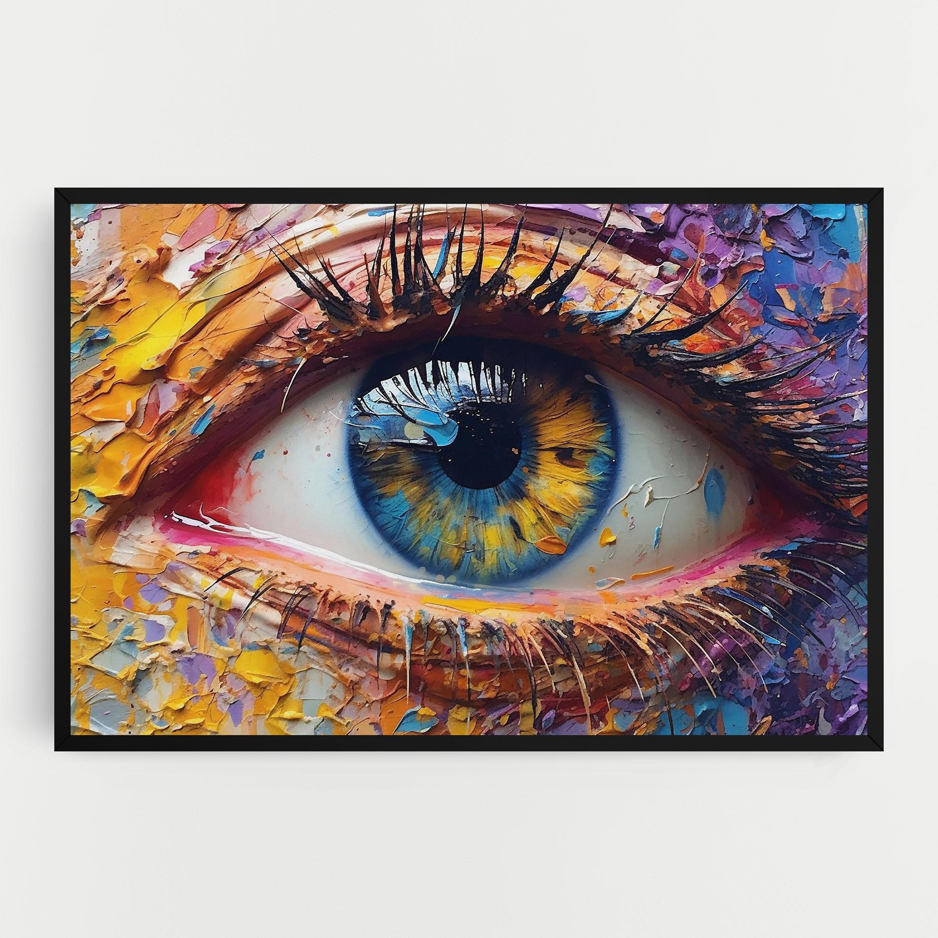 Tablou Canvas Blue Eyes Art mockup 0