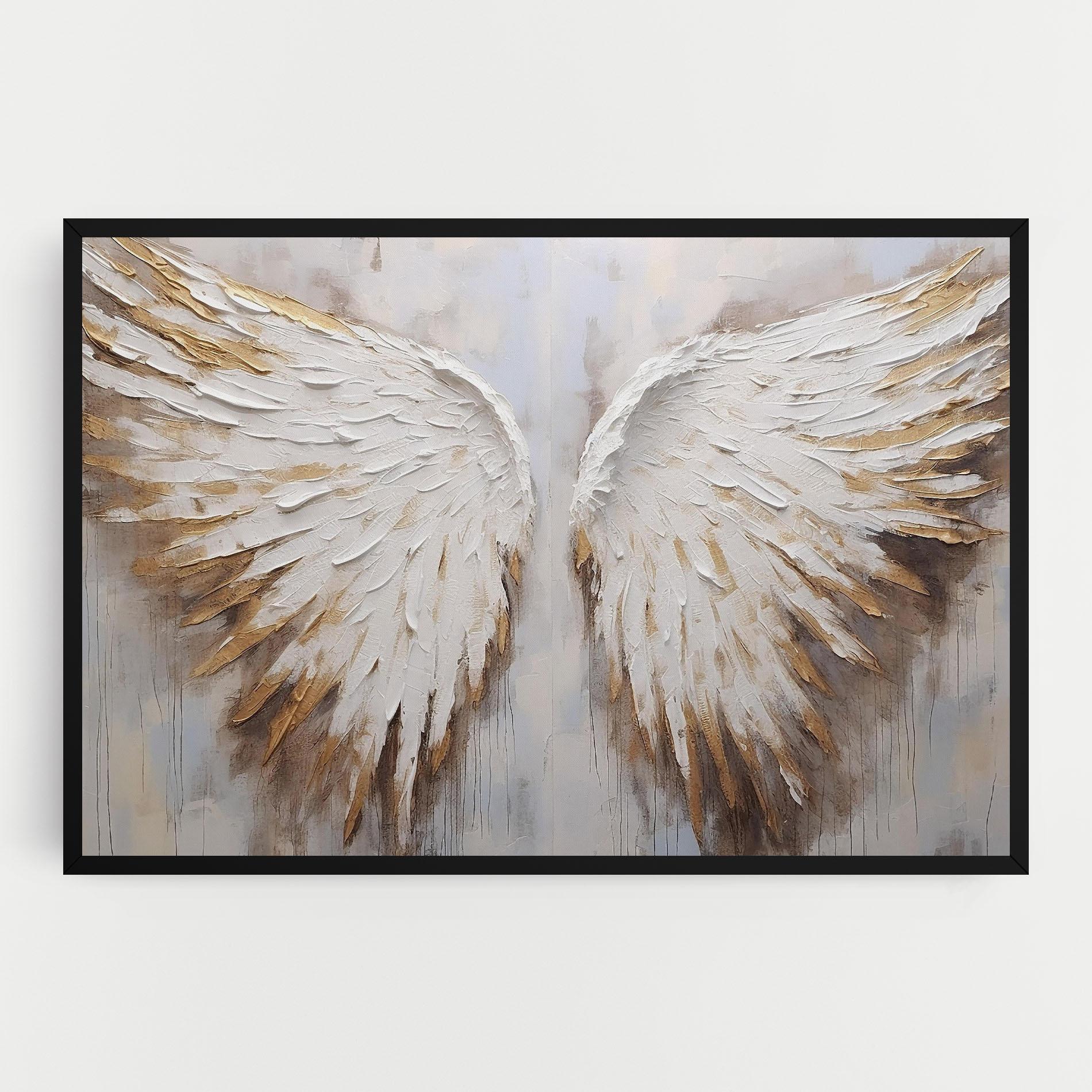 Tablou Canvas White Angel Wings mockup 0